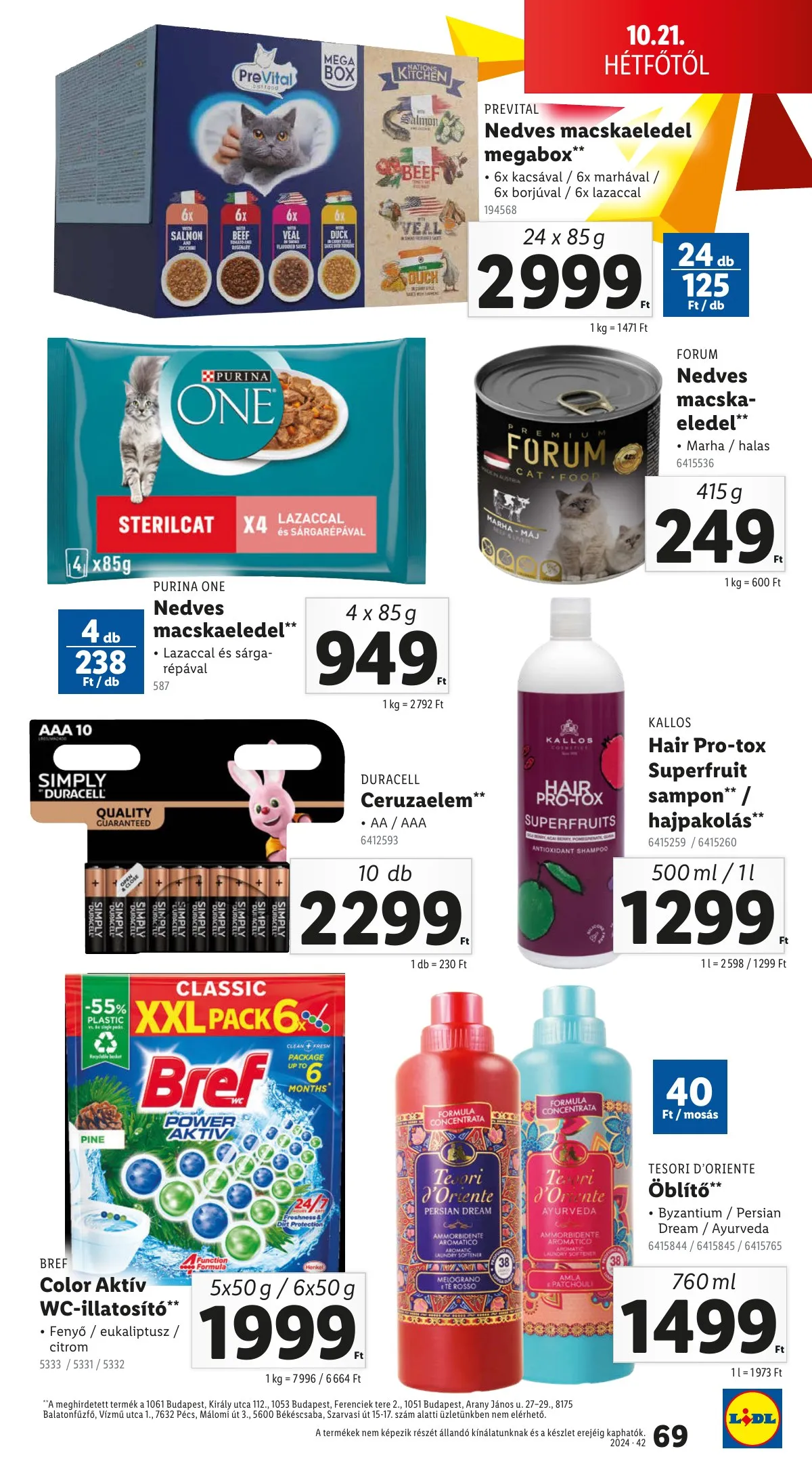Lidl akciós újság 10.17–10.22 – 69. oldal