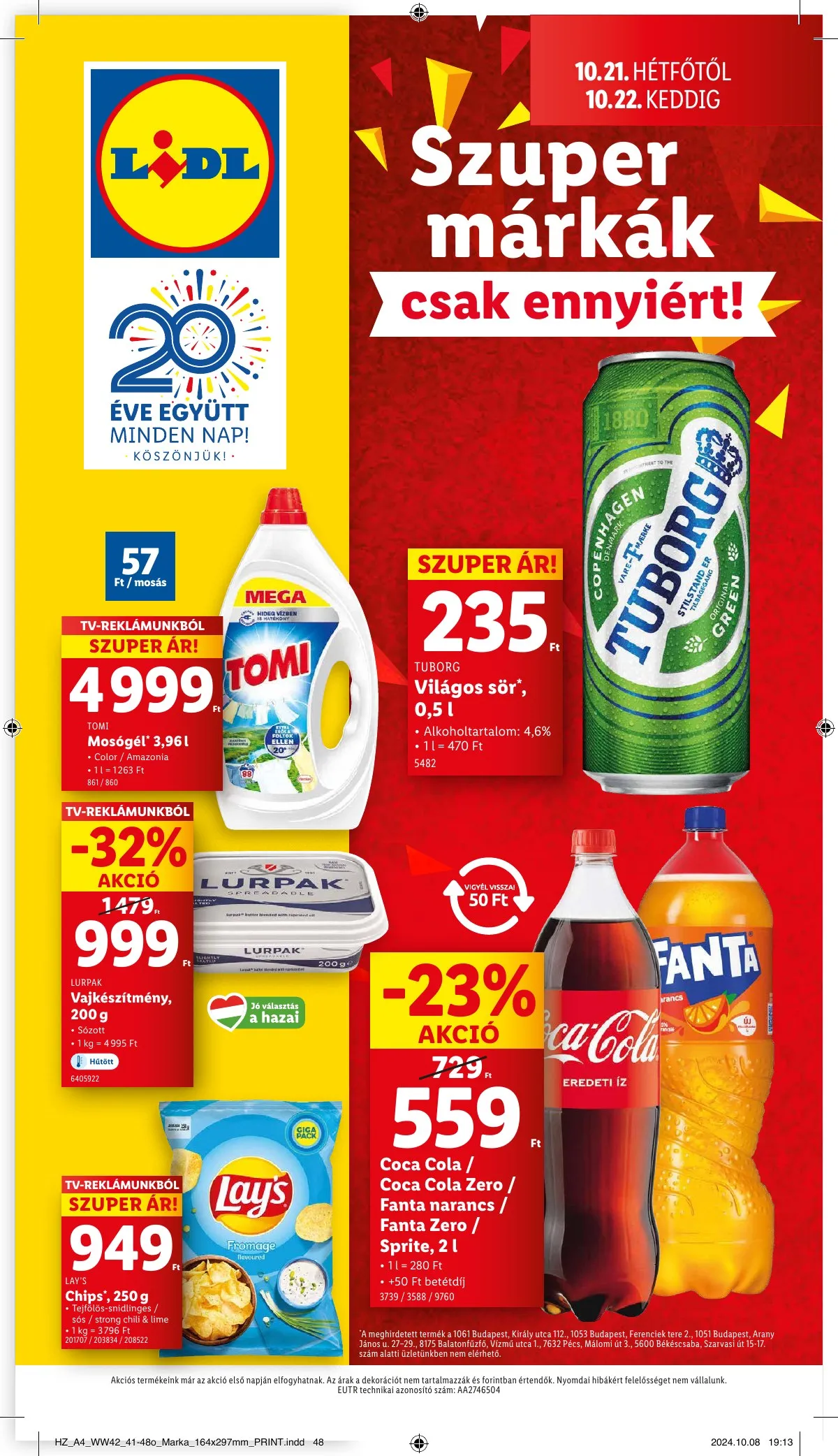 Lidl akciós újság 10.17–10.22 – 70. oldal