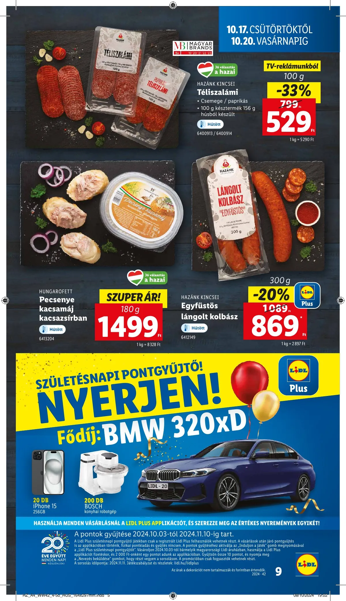 Lidl akciós újság 10.17–10.22 – 9. oldal