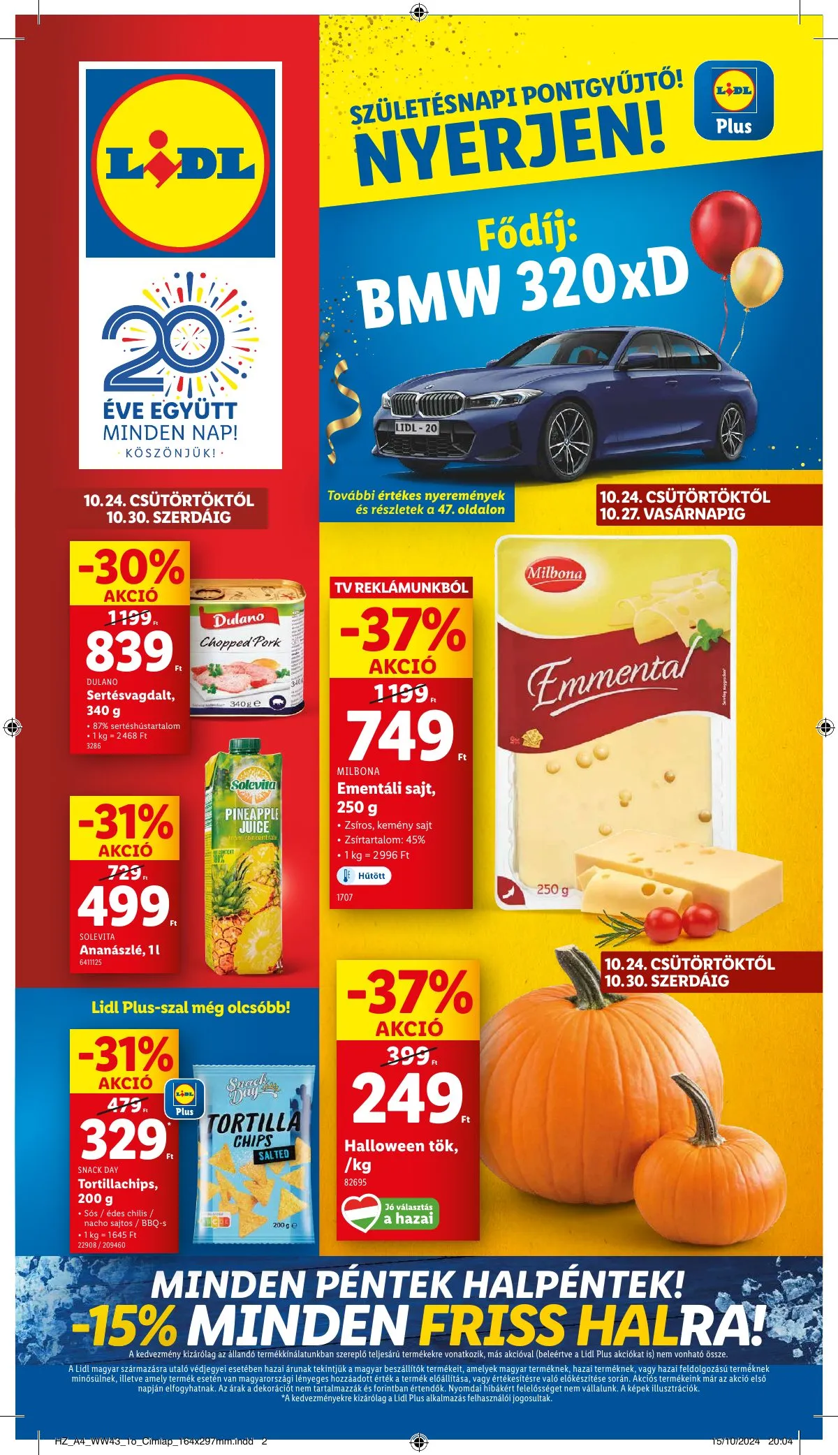 Lidl akciós újság 10.24–10.30