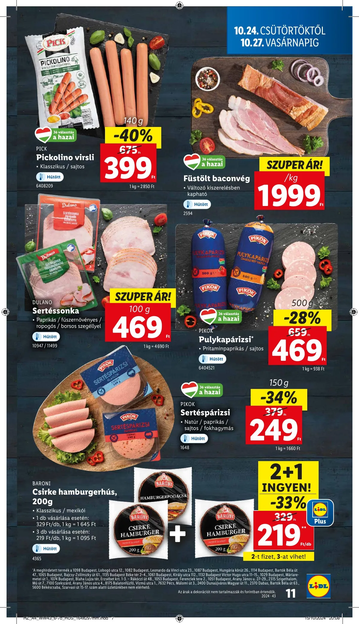 Lidl akciós újság 10.24–10.30 – 11. oldal