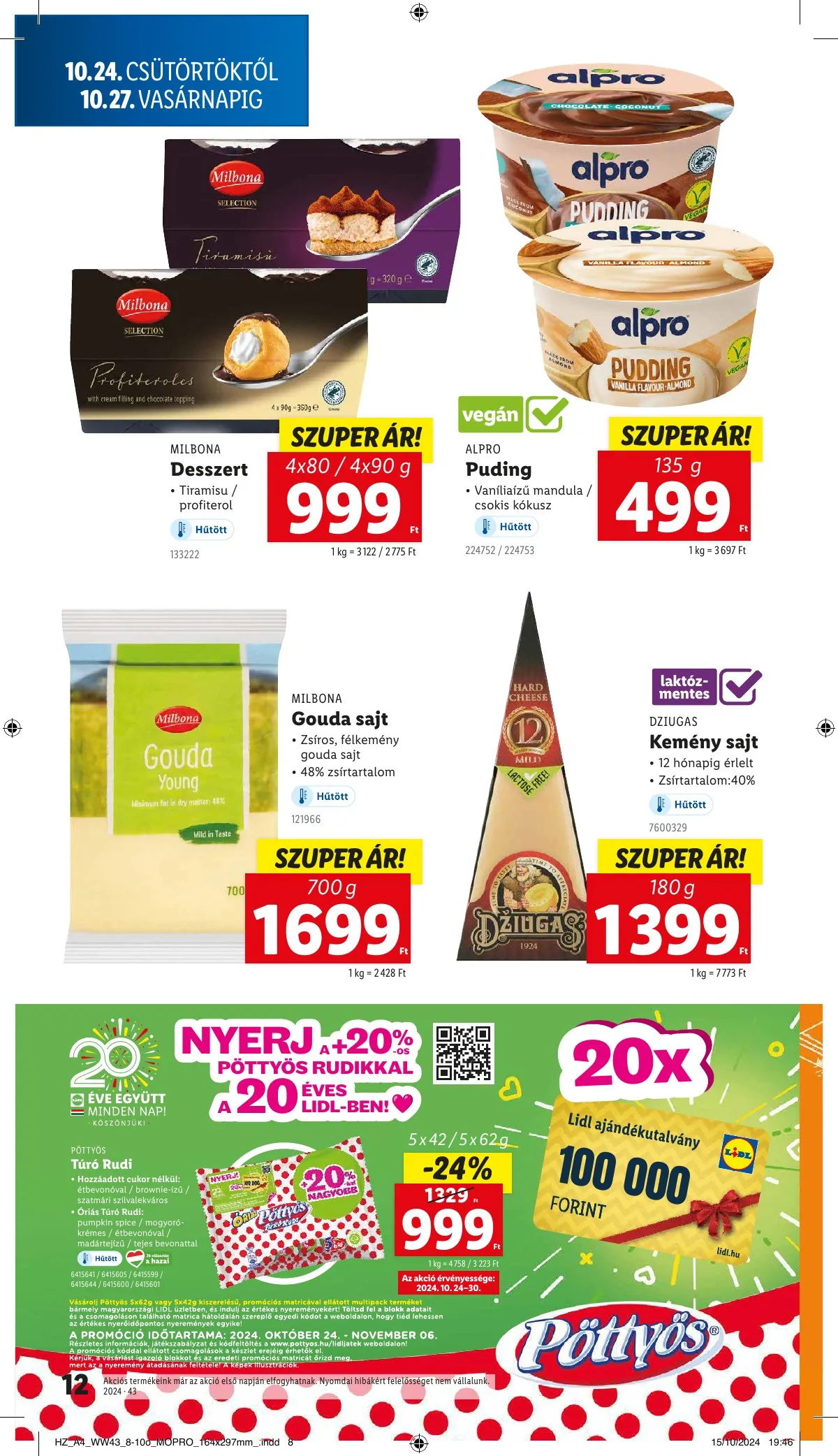 Lidl akciós újság 10.24–10.30 – 12. oldal
