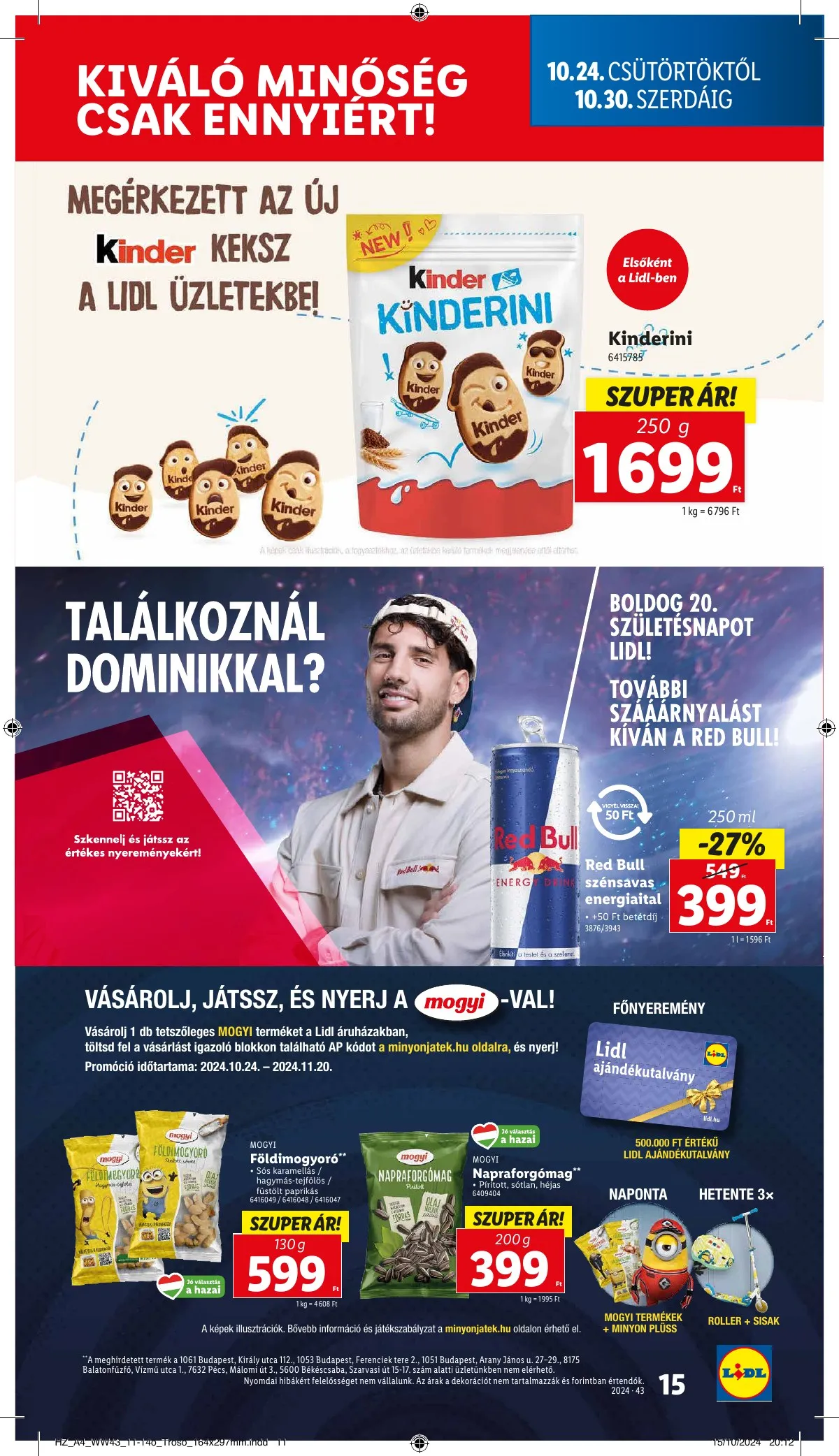 Lidl akciós újság 10.24–10.30 – 15. oldal