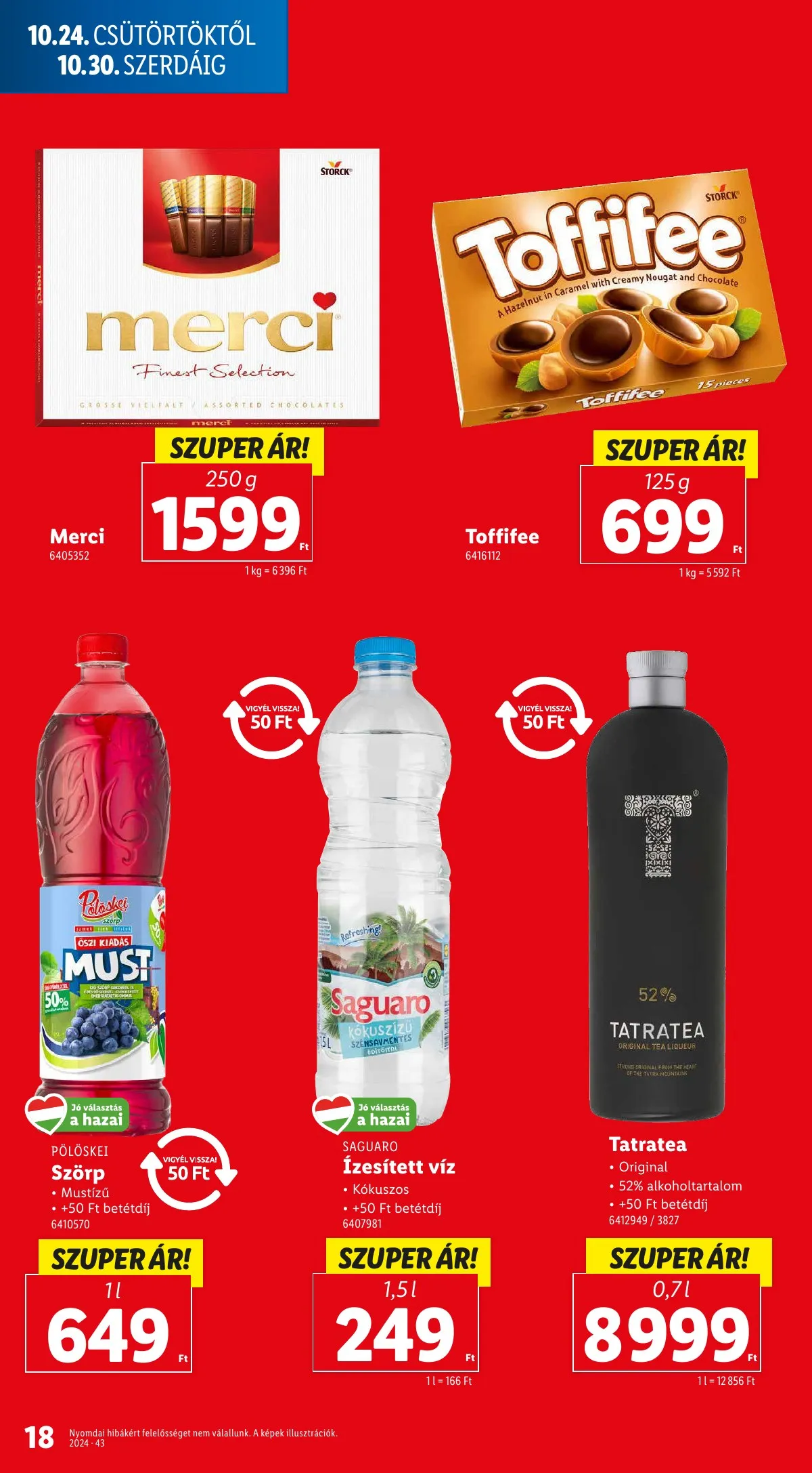 Lidl akciós újság 10.24–10.30 – 18. oldal