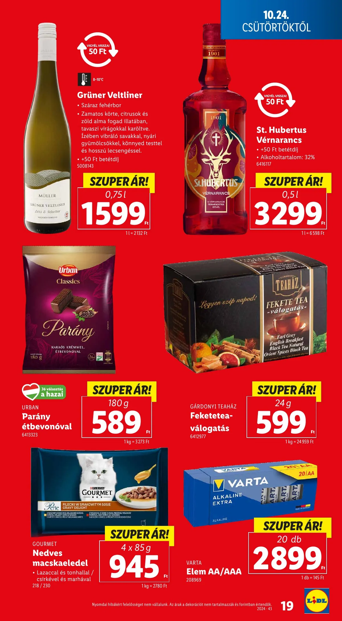 Lidl akciós újság 10.24–10.30 – 19. oldal