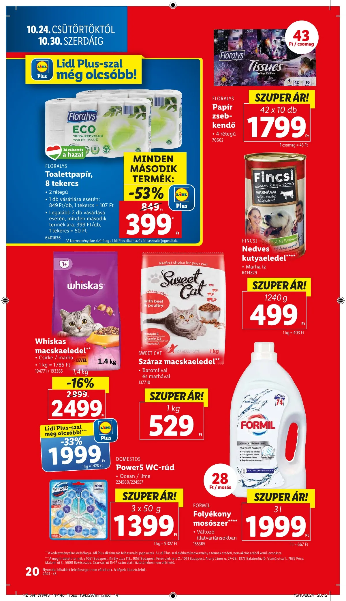 Lidl akciós újság 10.24–10.30 – 20. oldal