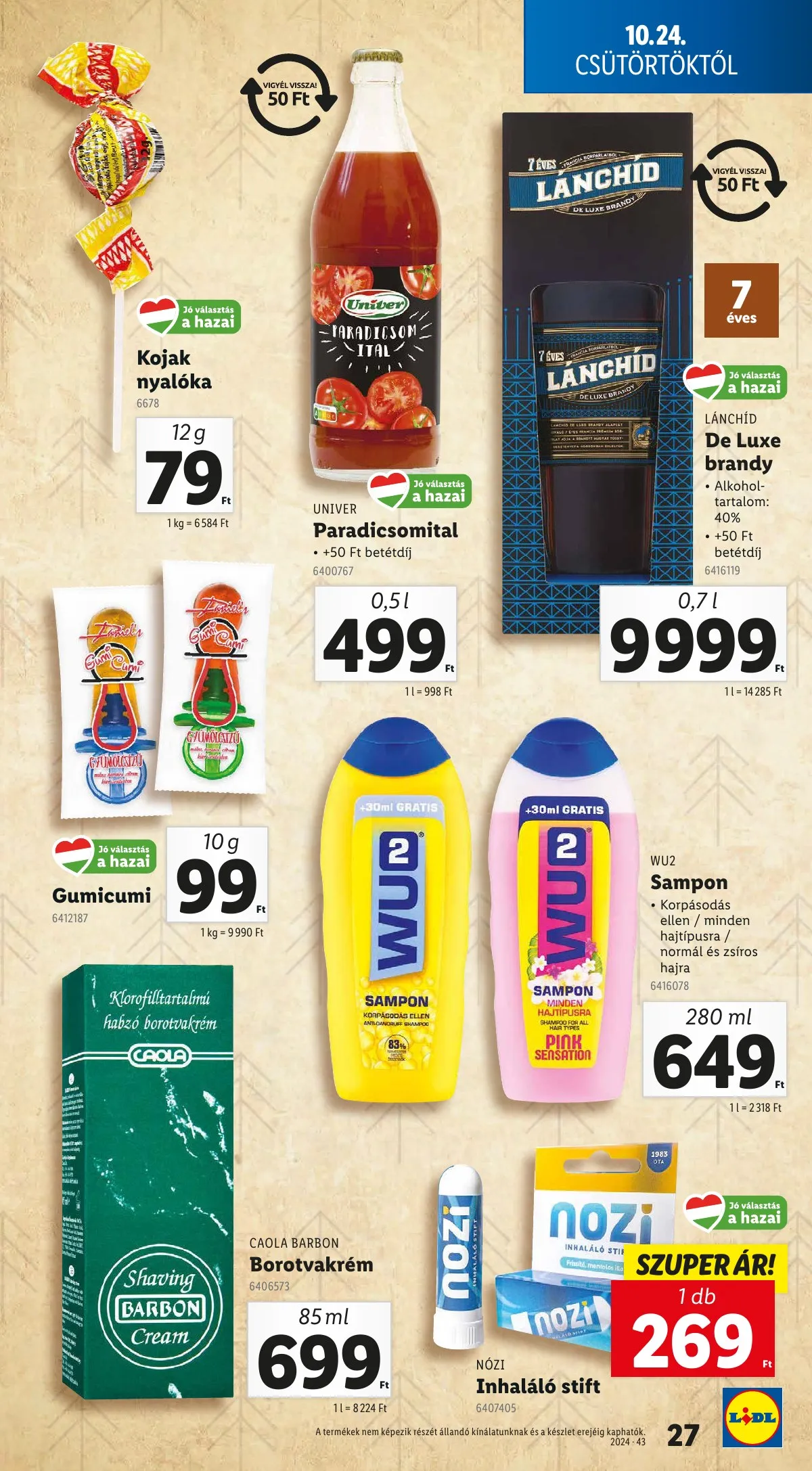 Lidl akciós újság 10.24–10.30 – 27. oldal