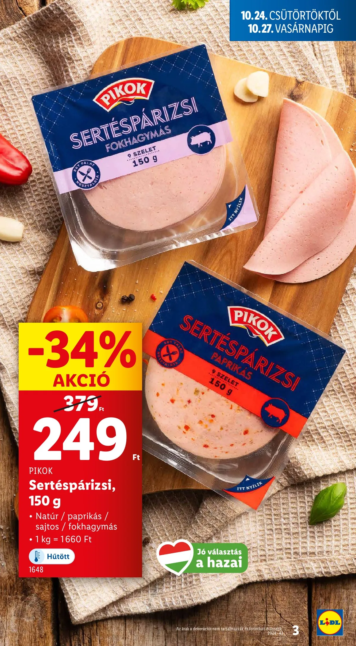 Lidl akciós újság 10.24–10.30 – 3. oldal