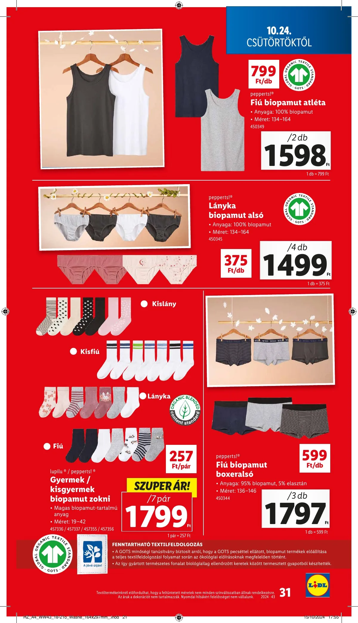 Lidl akciós újság 10.24–10.30 – 31. oldal