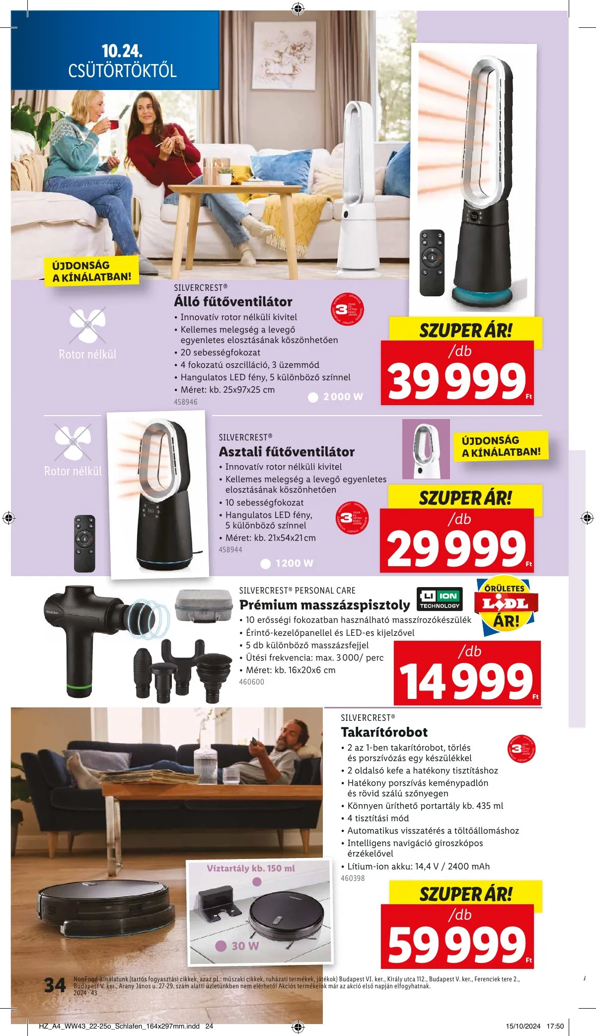 Lidl akciós újság 10.24–10.30 – 34. oldal