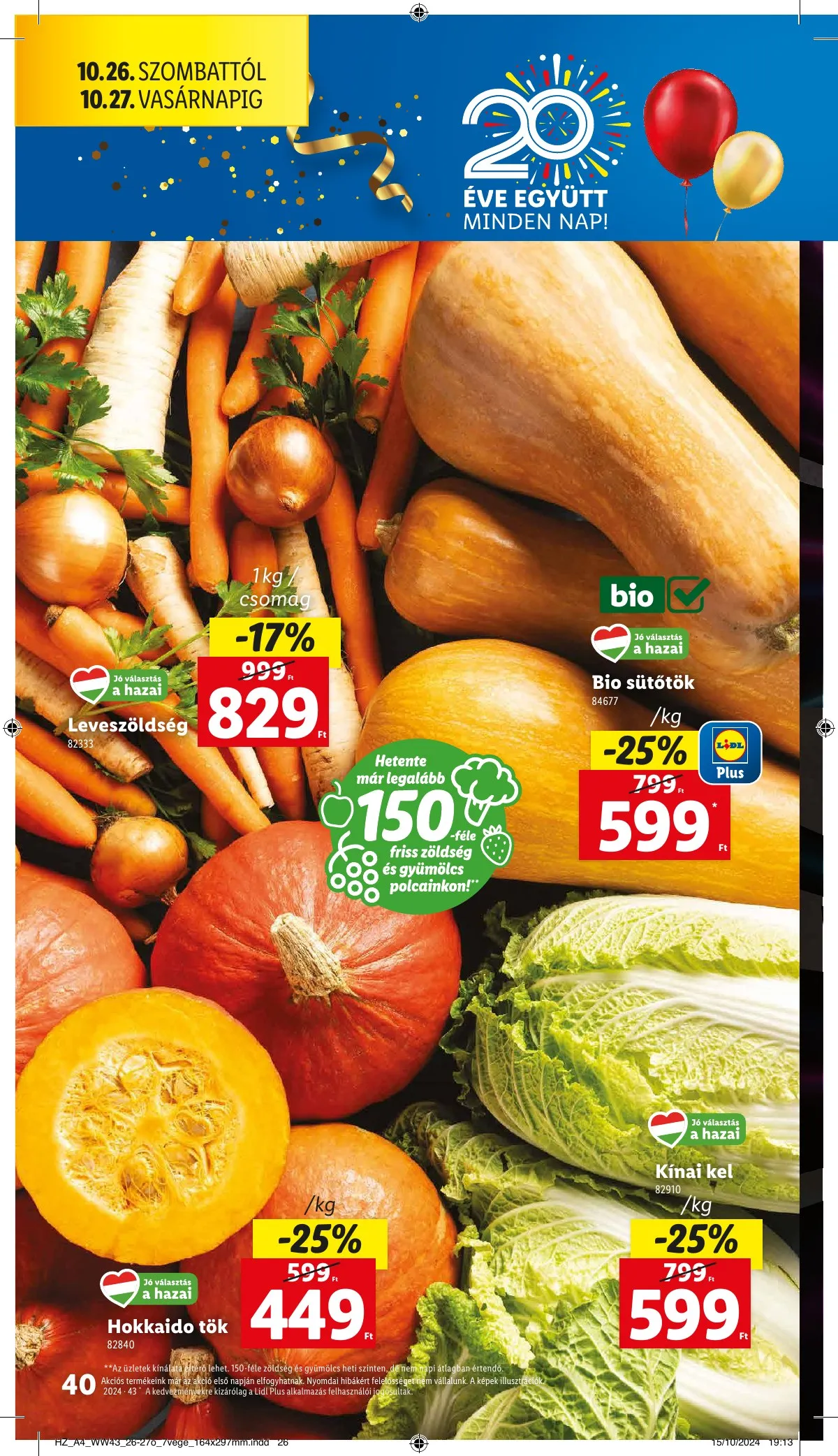 Lidl akciós újság 10.24–10.30 – 40. oldal