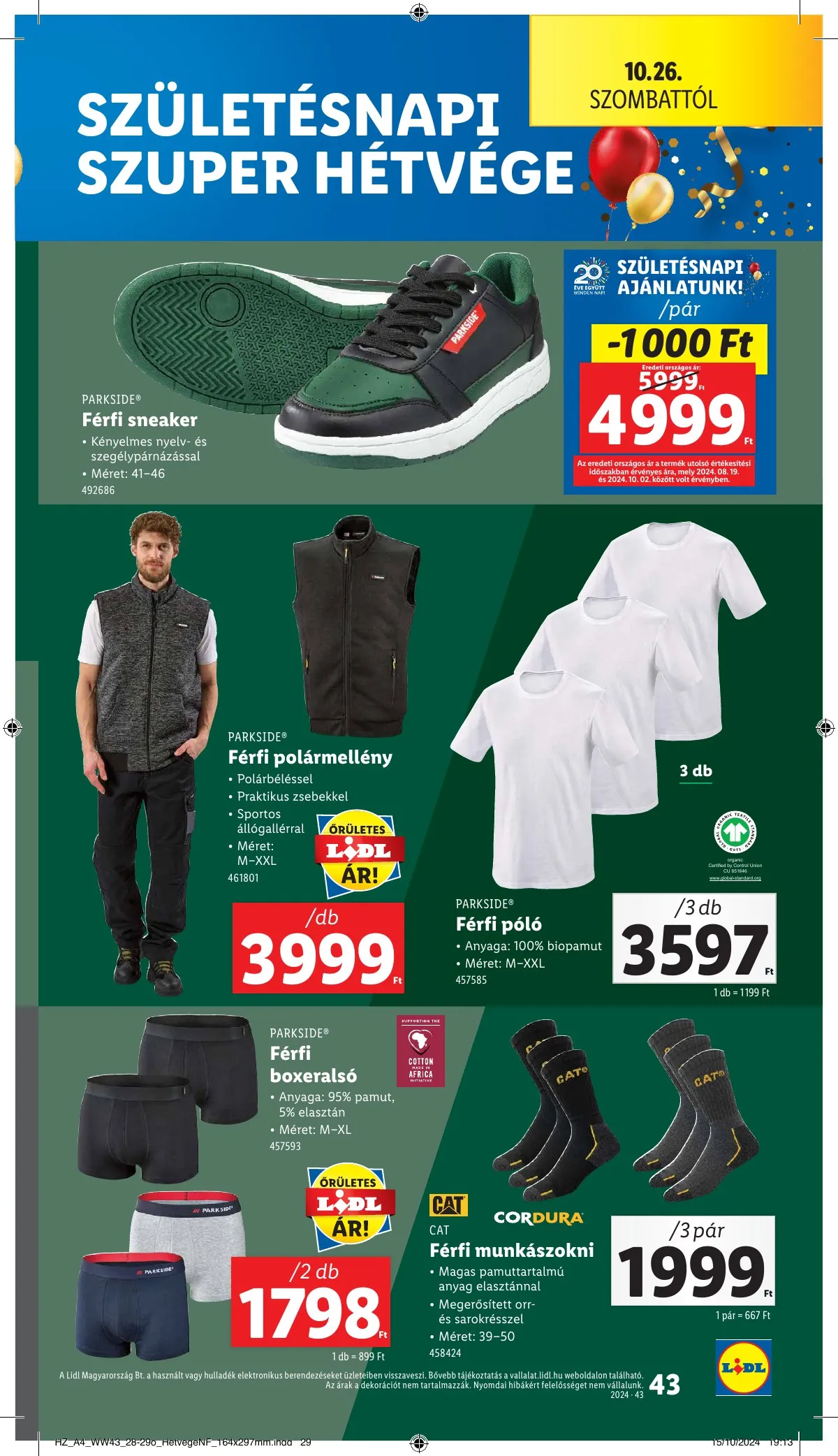 Lidl akciós újság 10.24–10.30 – 43. oldal