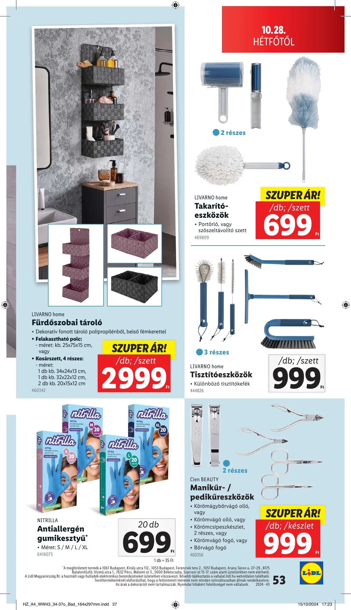 Lidl akciós újság 10.24–10.30 – 53. oldal