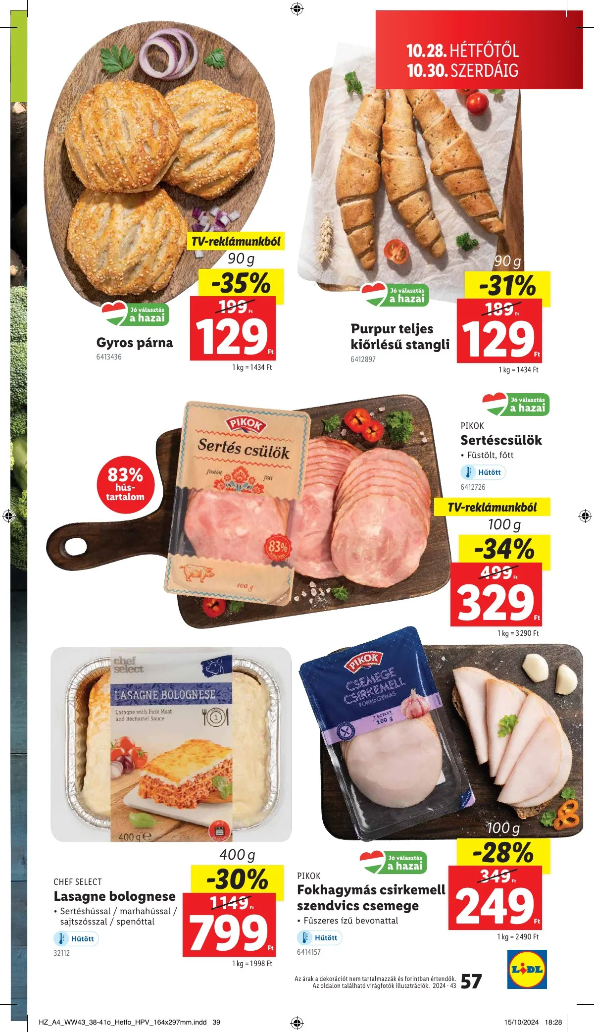 Lidl akciós újság 10.24–10.30 – 57. oldal