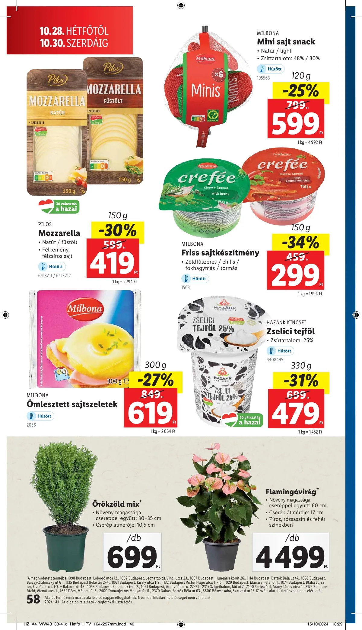 Lidl akciós újság 10.24–10.30 – 58. oldal