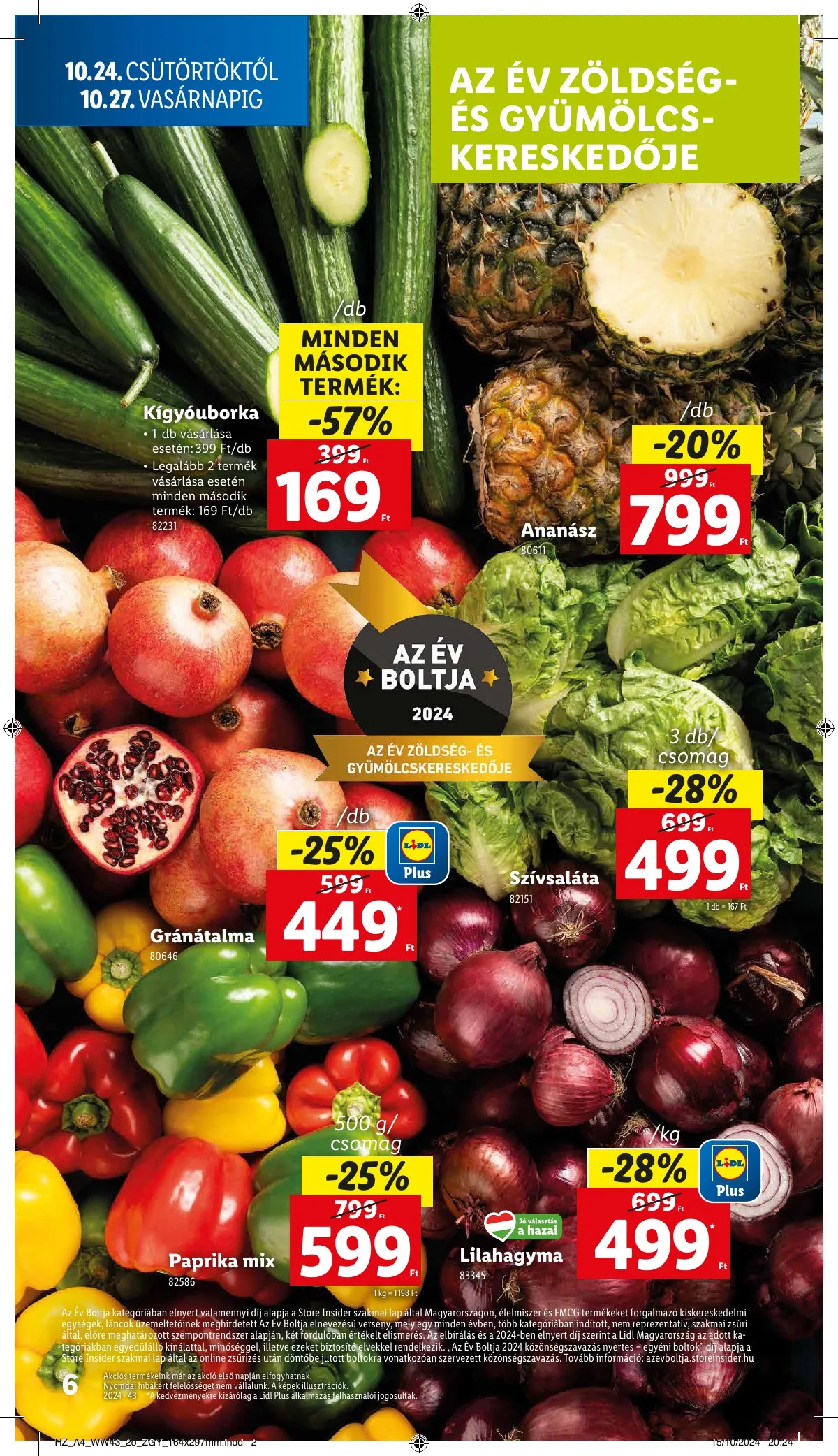 Lidl akciós újság 10.24–10.30 – 6. oldal