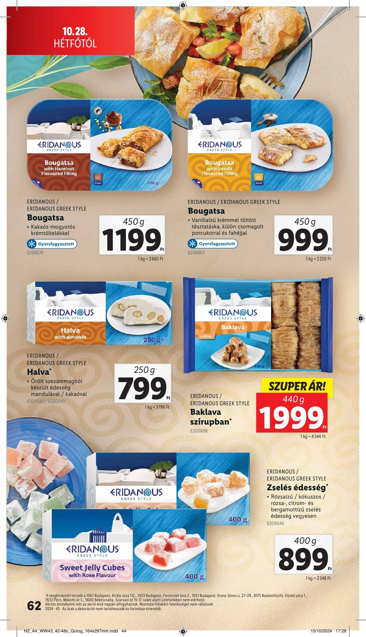 Lidl akciós újság 10.24–10.30 – 62. oldal