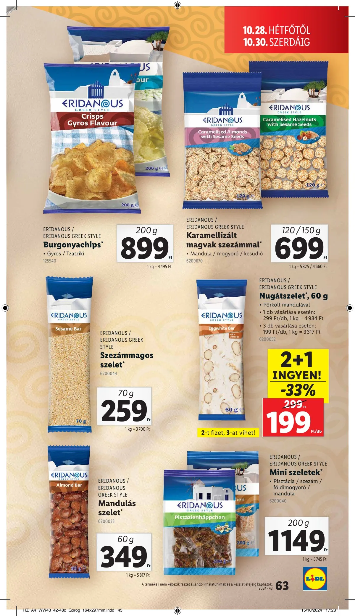 Lidl akciós újság 10.24–10.30 – 63. oldal