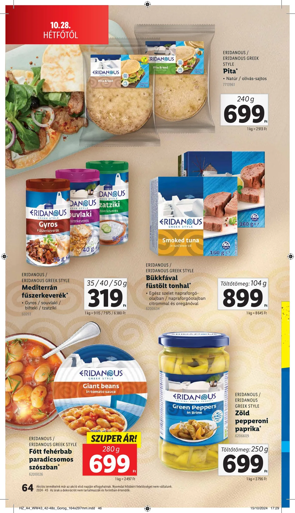 Lidl akciós újság 10.24–10.30 – 64. oldal