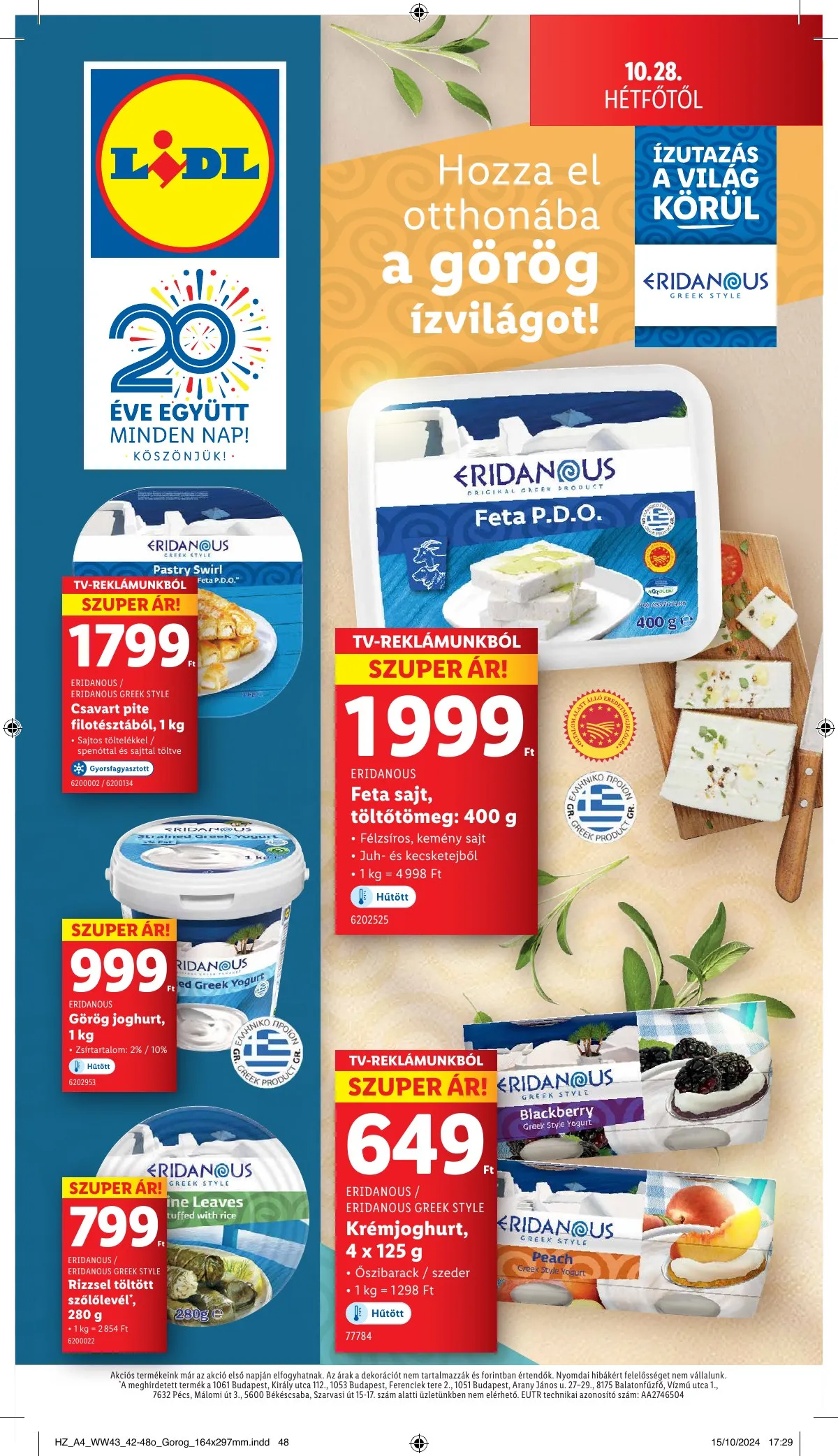 Lidl akciós újság 10.24–10.30 – 66. oldal
