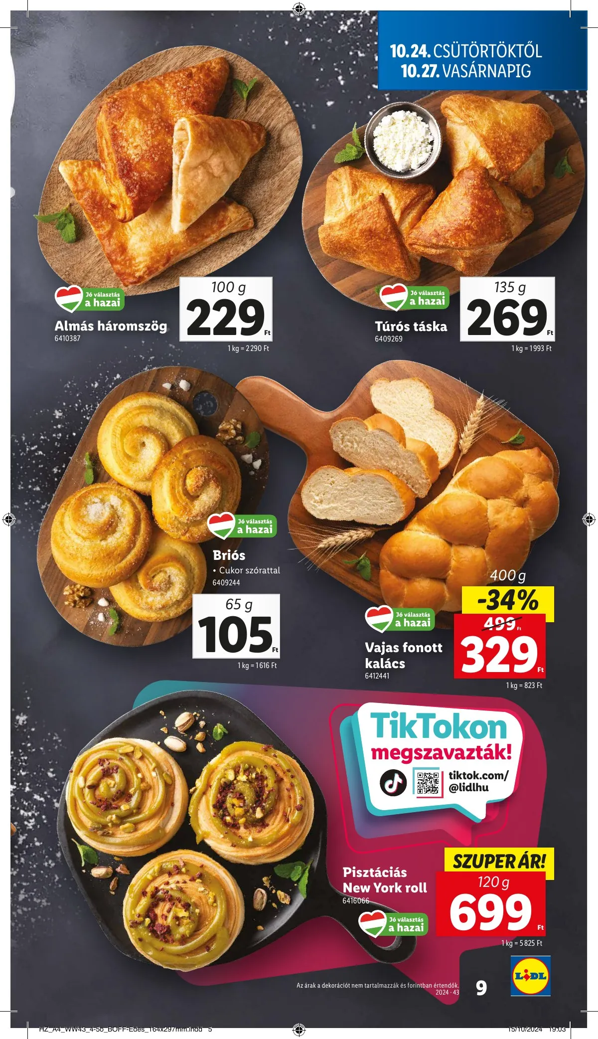 Lidl akciós újság 10.24–10.30 – 9. oldal