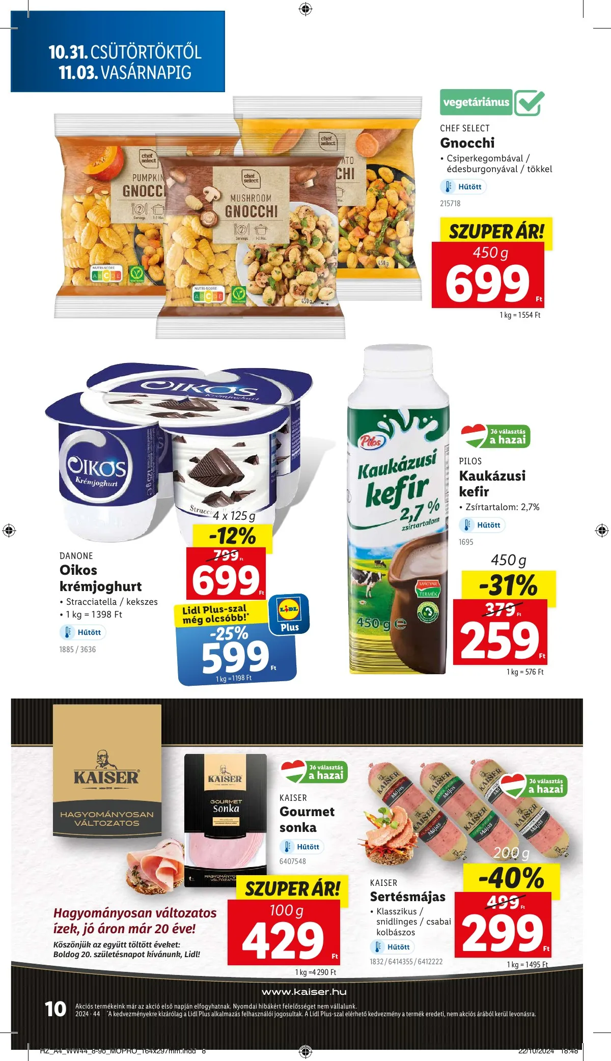 Lidl akciós újság 10.31–11.06 – 10. oldal