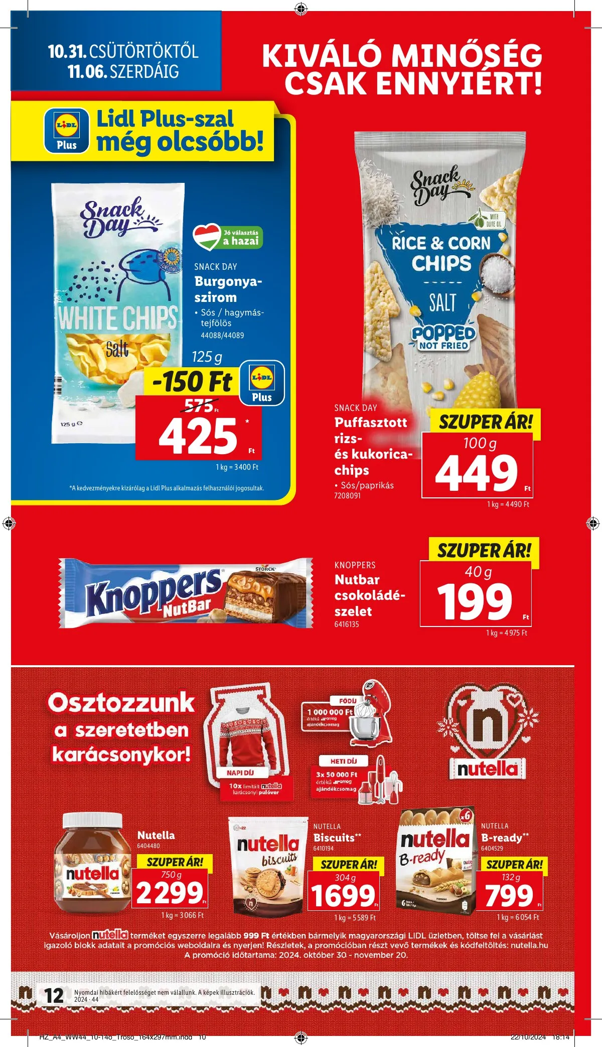 Lidl akciós újság 10.31–11.06 – 12. oldal