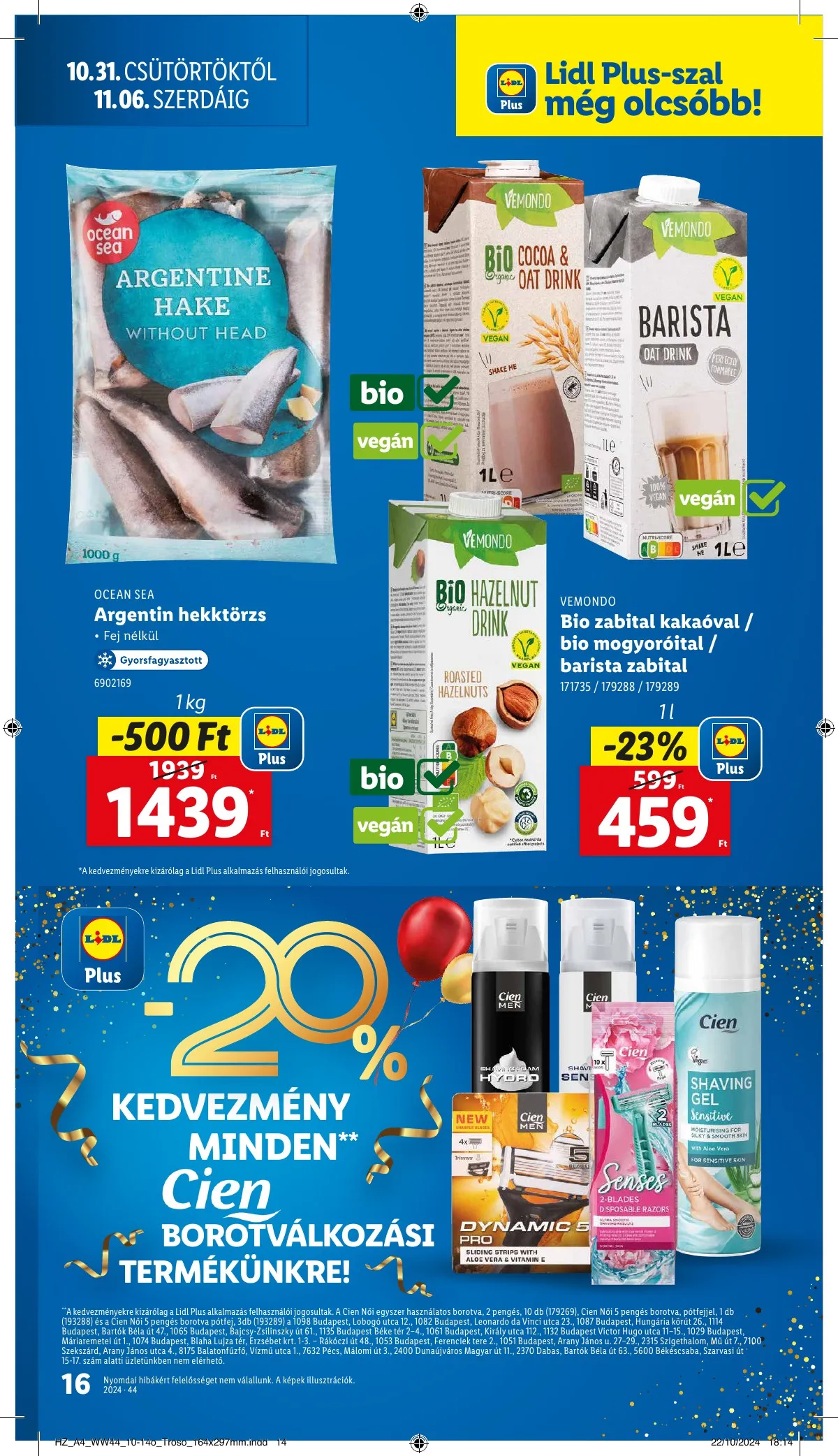 Lidl akciós újság 10.31–11.06 – 16. oldal