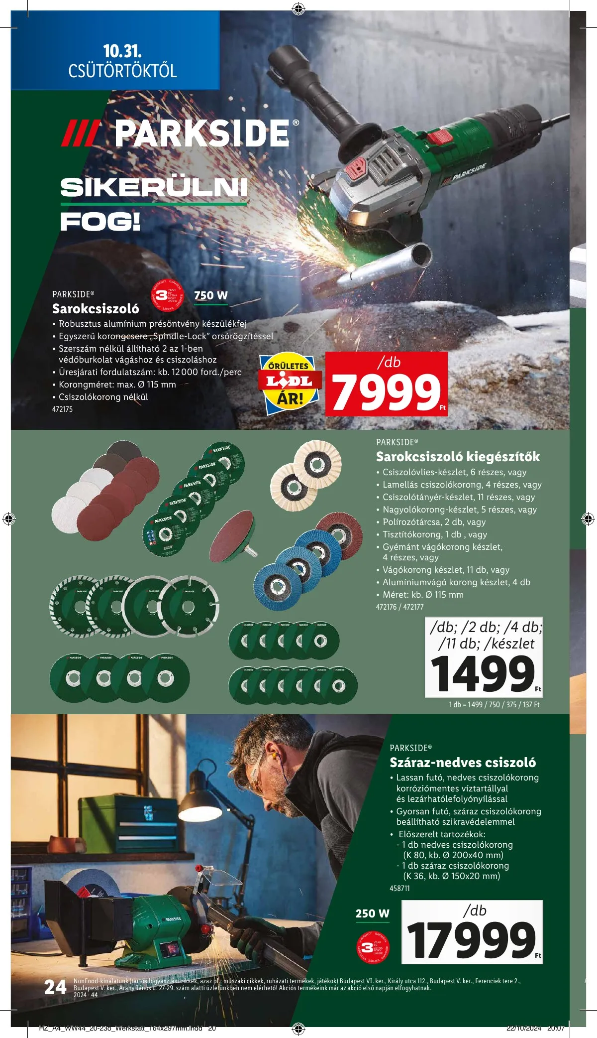Lidl akciós újság 10.31–11.06 – 24. oldal