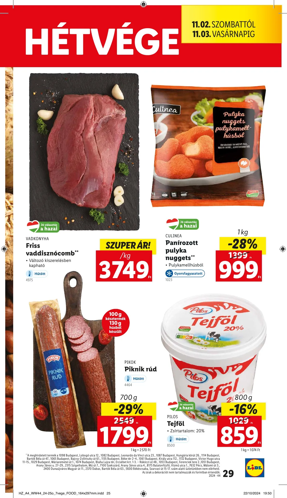 Lidl akciós újság 10.31–11.06 – 29. oldal