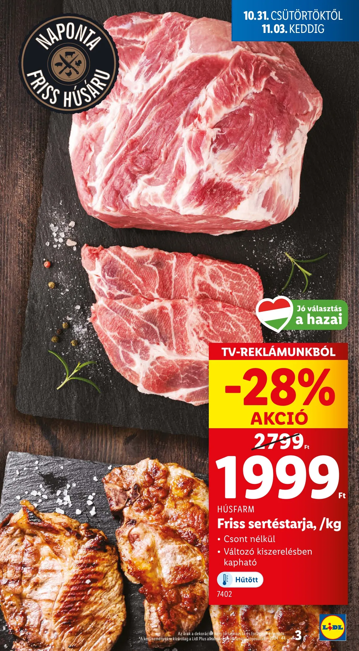 Lidl akciós újság 10.31–11.06 – 3. oldal
