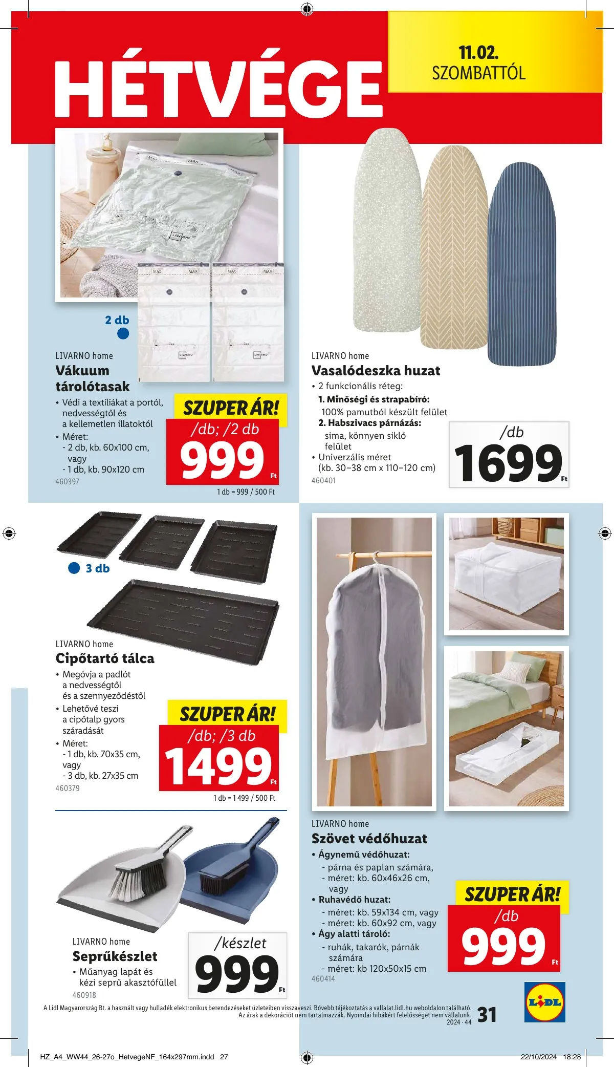 Lidl akciós újság 10.31–11.06 – 31. oldal