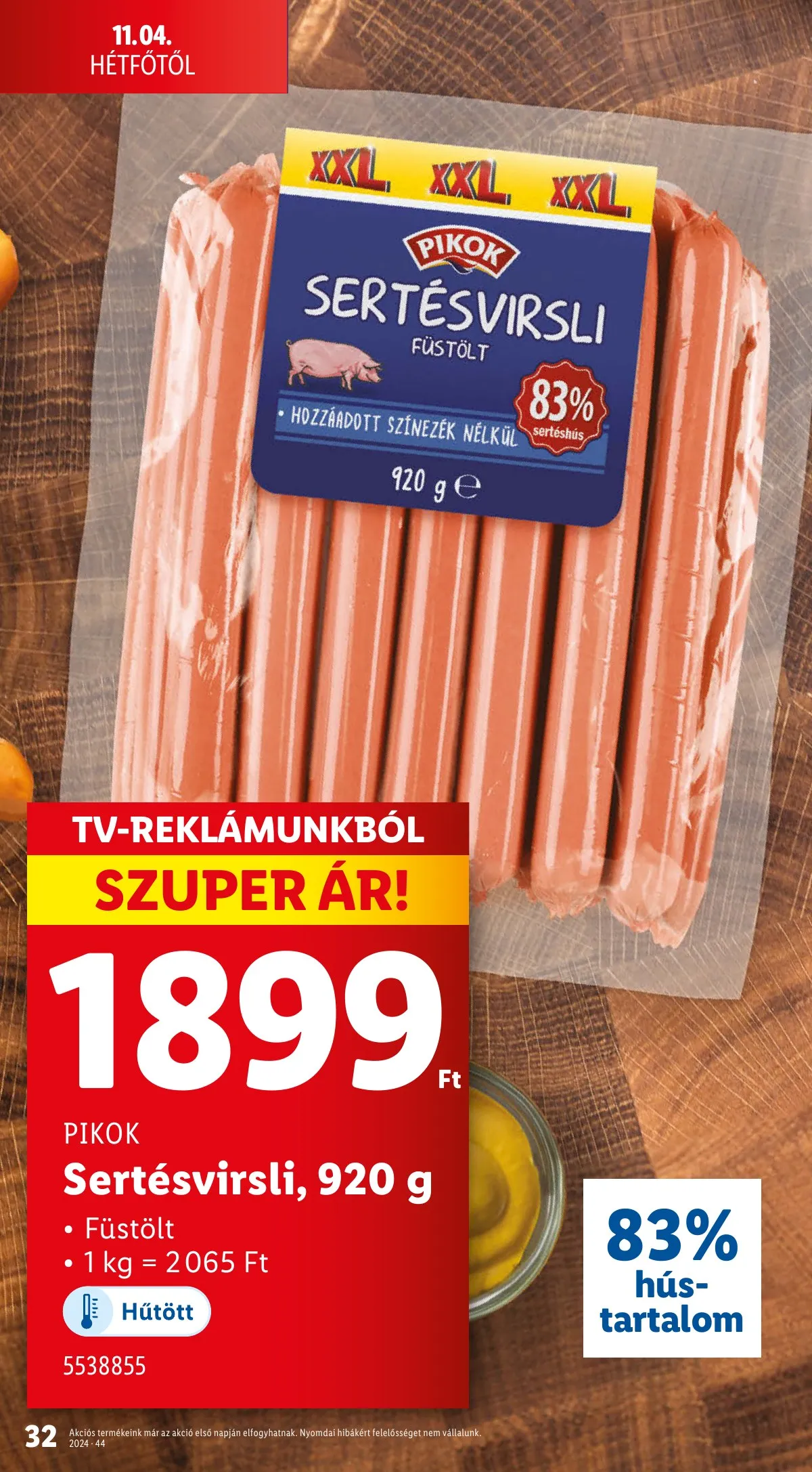 Lidl akciós újság 10.31–11.06 – 32. oldal