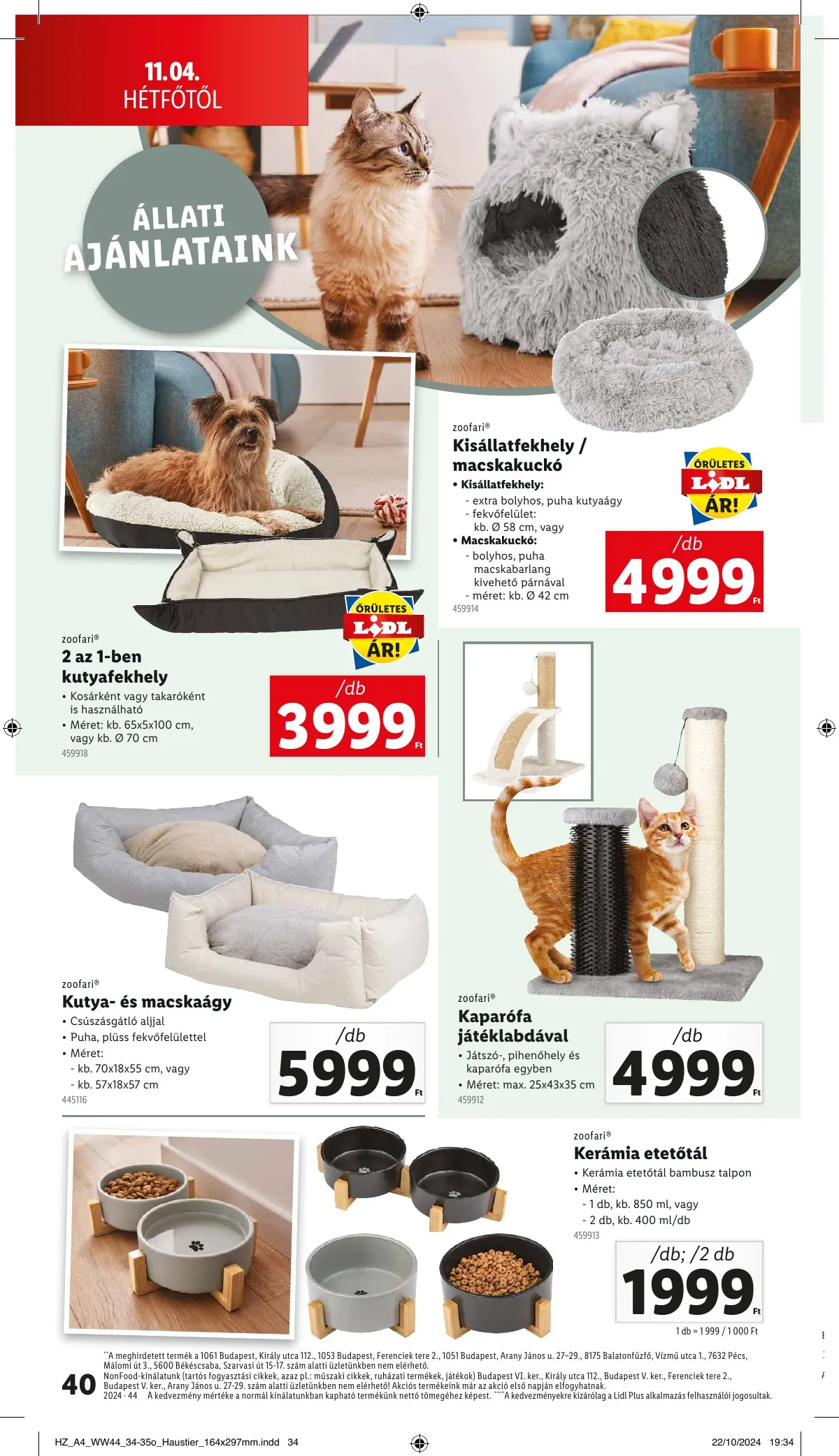 Lidl akciós újság 10.31–11.06 – 40. oldal