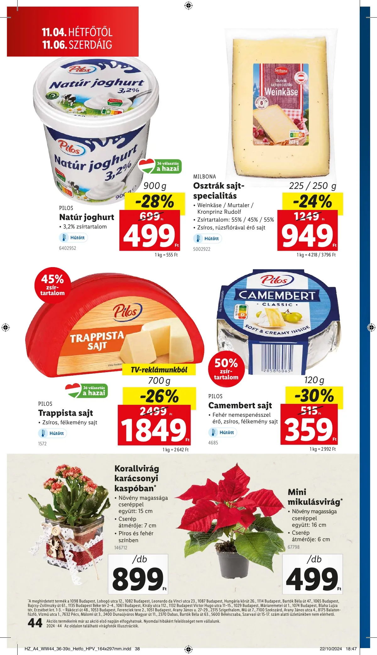 Lidl akciós újság 10.31–11.06 – 44. oldal