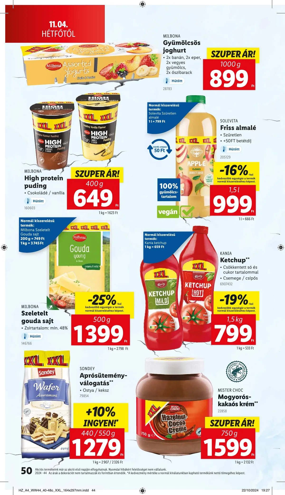 Lidl akciós újság 10.31–11.06 – 50. oldal