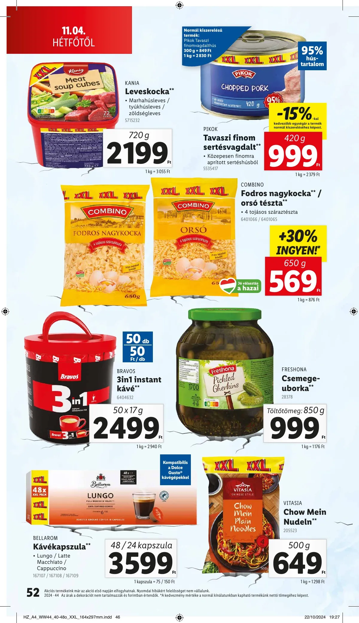 Lidl akciós újság 10.31–11.06 – 52. oldal