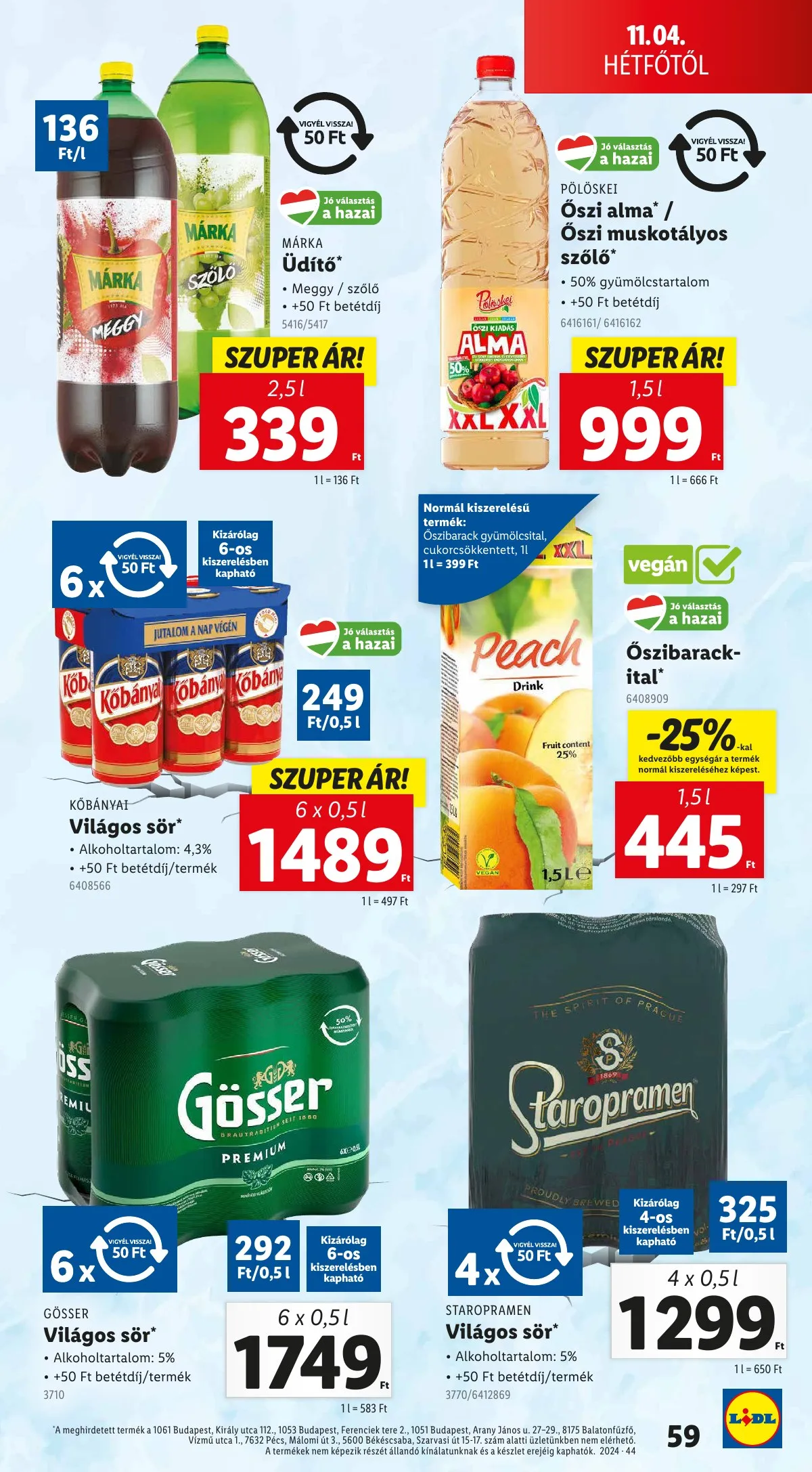 Lidl akciós újság 10.31–11.06 – 59. oldal