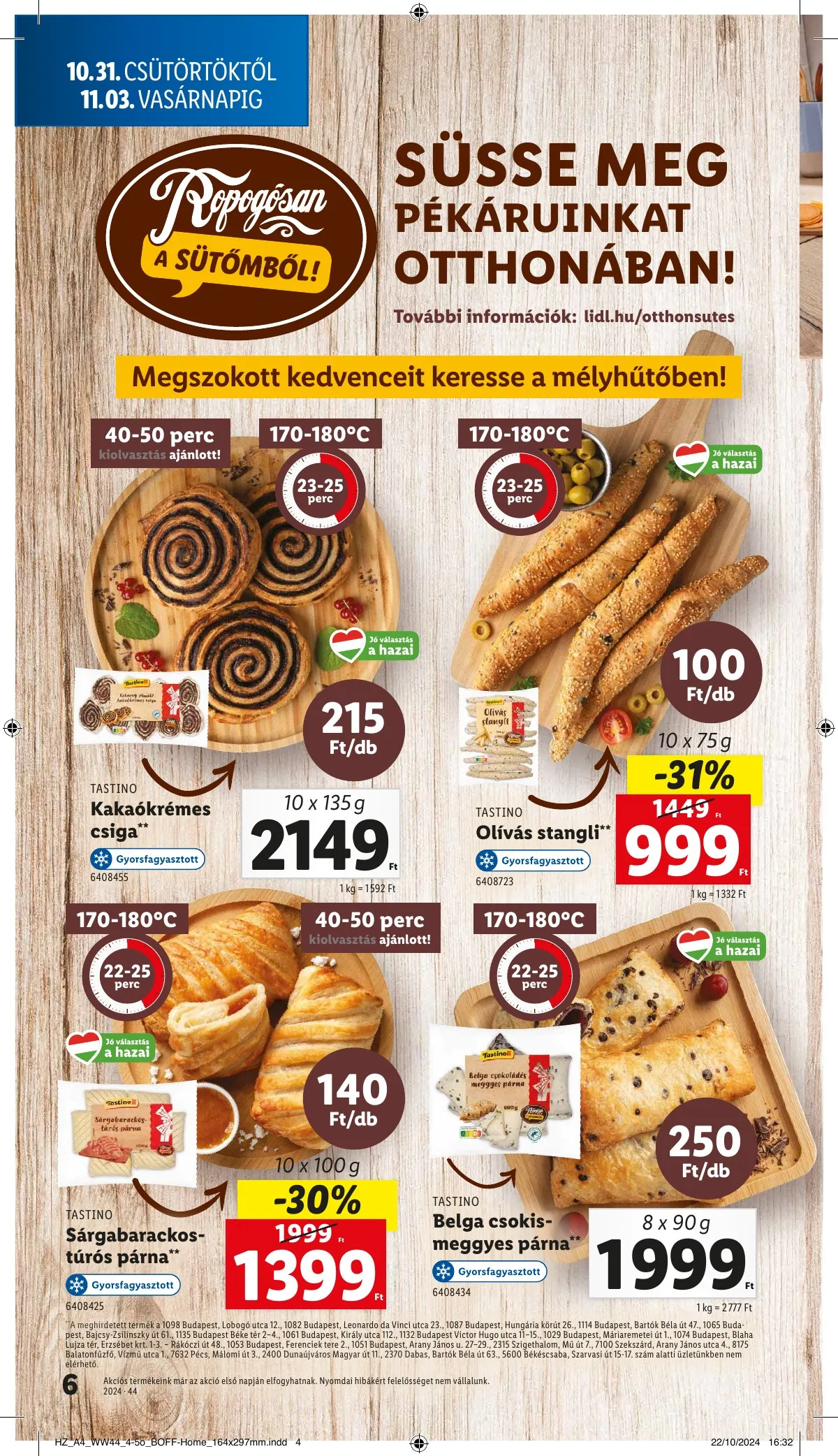 Lidl akciós újság 10.31–11.06 – 6. oldal