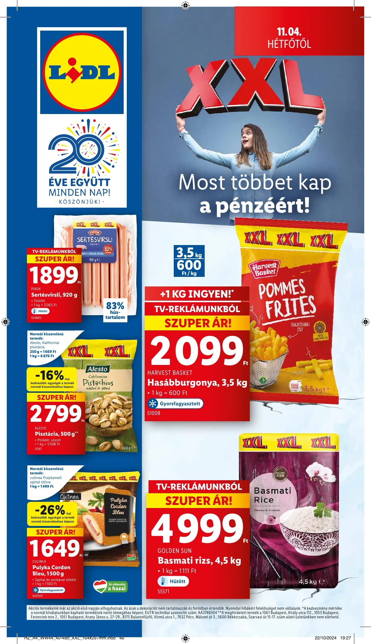Lidl akciós újság 10.31–11.06 – 62. oldal