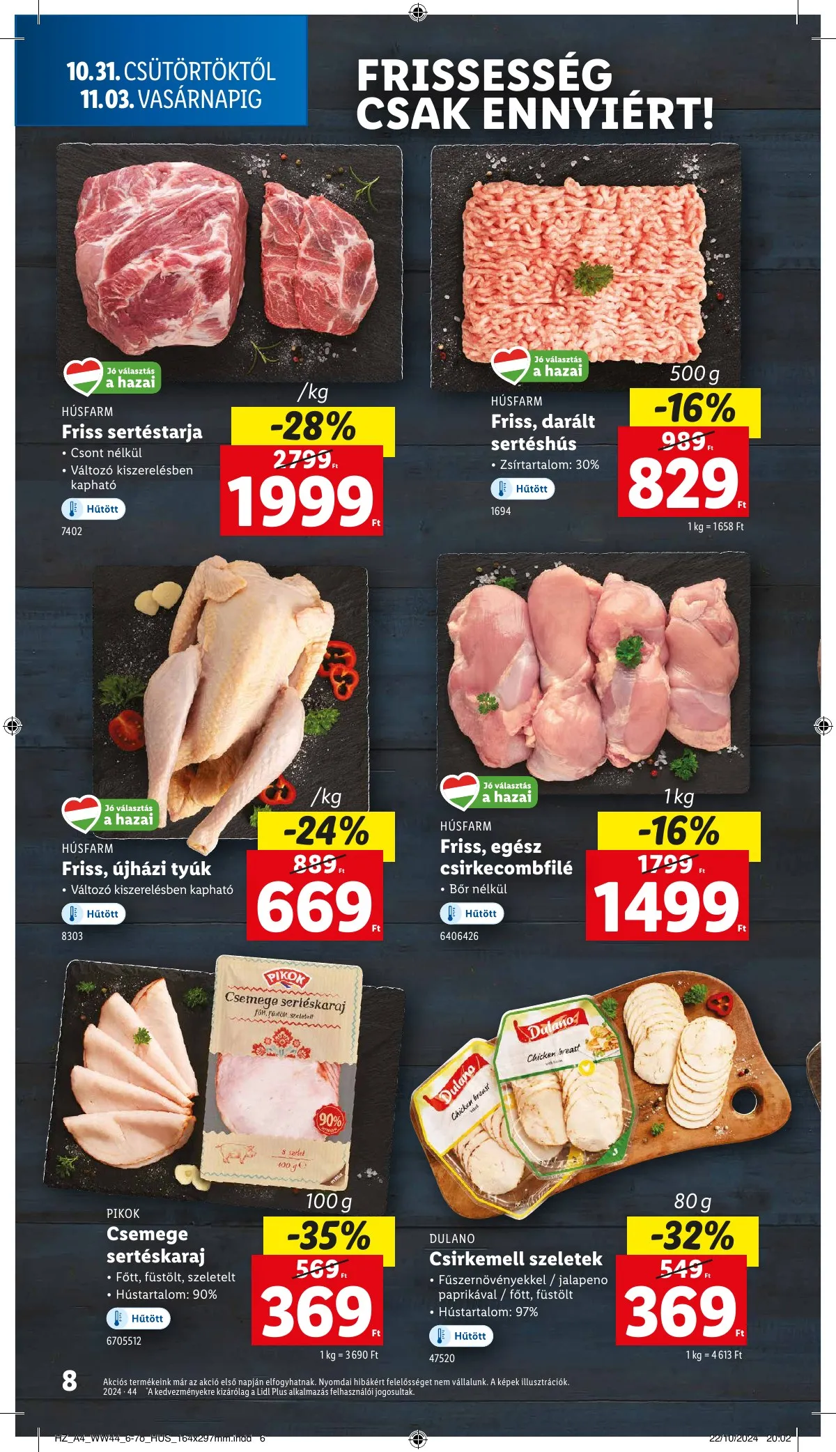 Lidl akciós újság 10.31–11.06 – 8. oldal