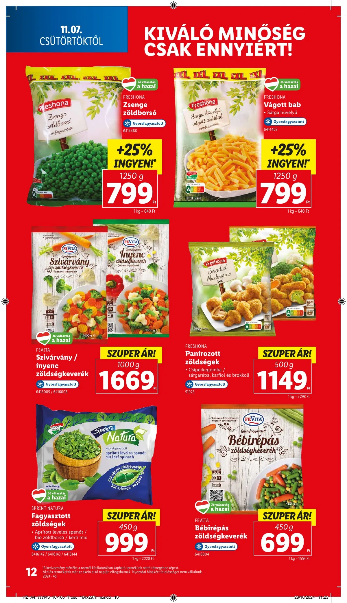 Lidl akciós újság 11.07–11.13 – 12. oldal