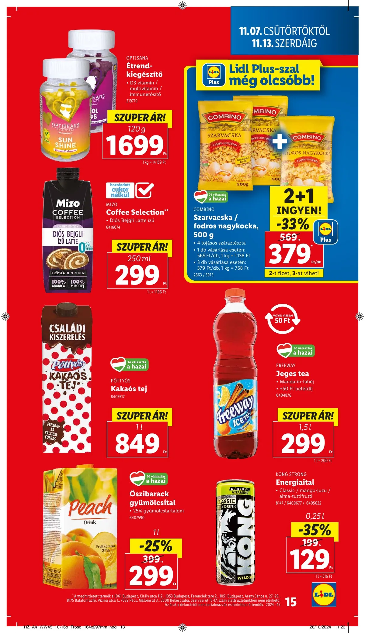 Lidl akciós újság 11.07–11.13 – 15. oldal