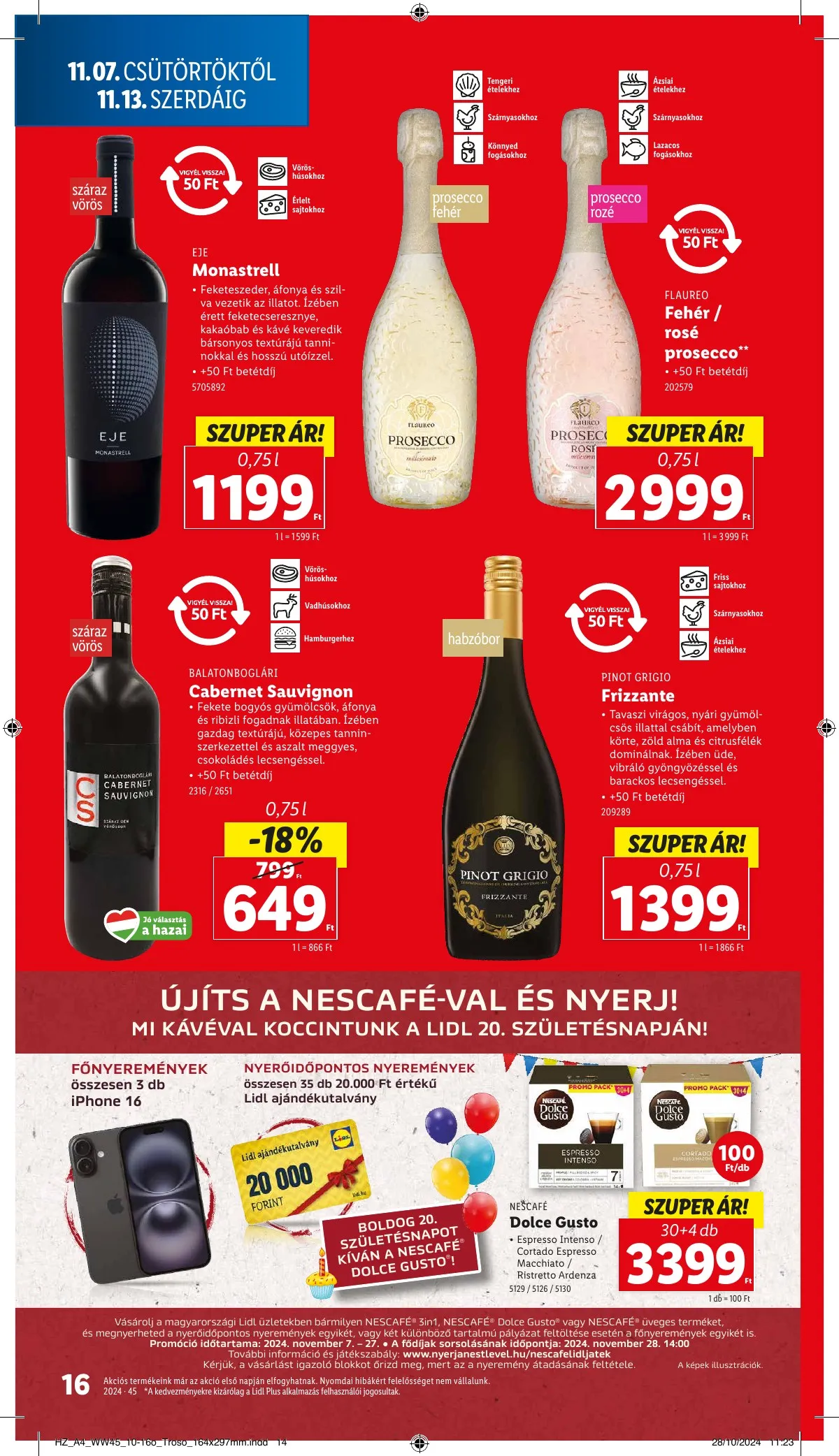 Lidl akciós újság 11.07–11.13 – 16. oldal