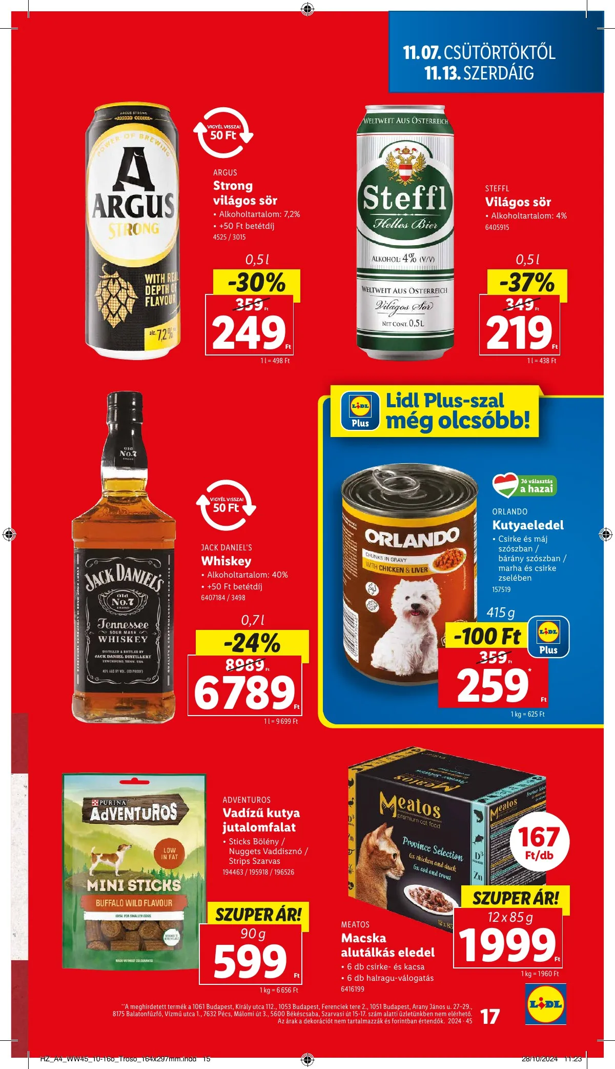 Lidl akciós újság 11.07–11.13 – 17. oldal