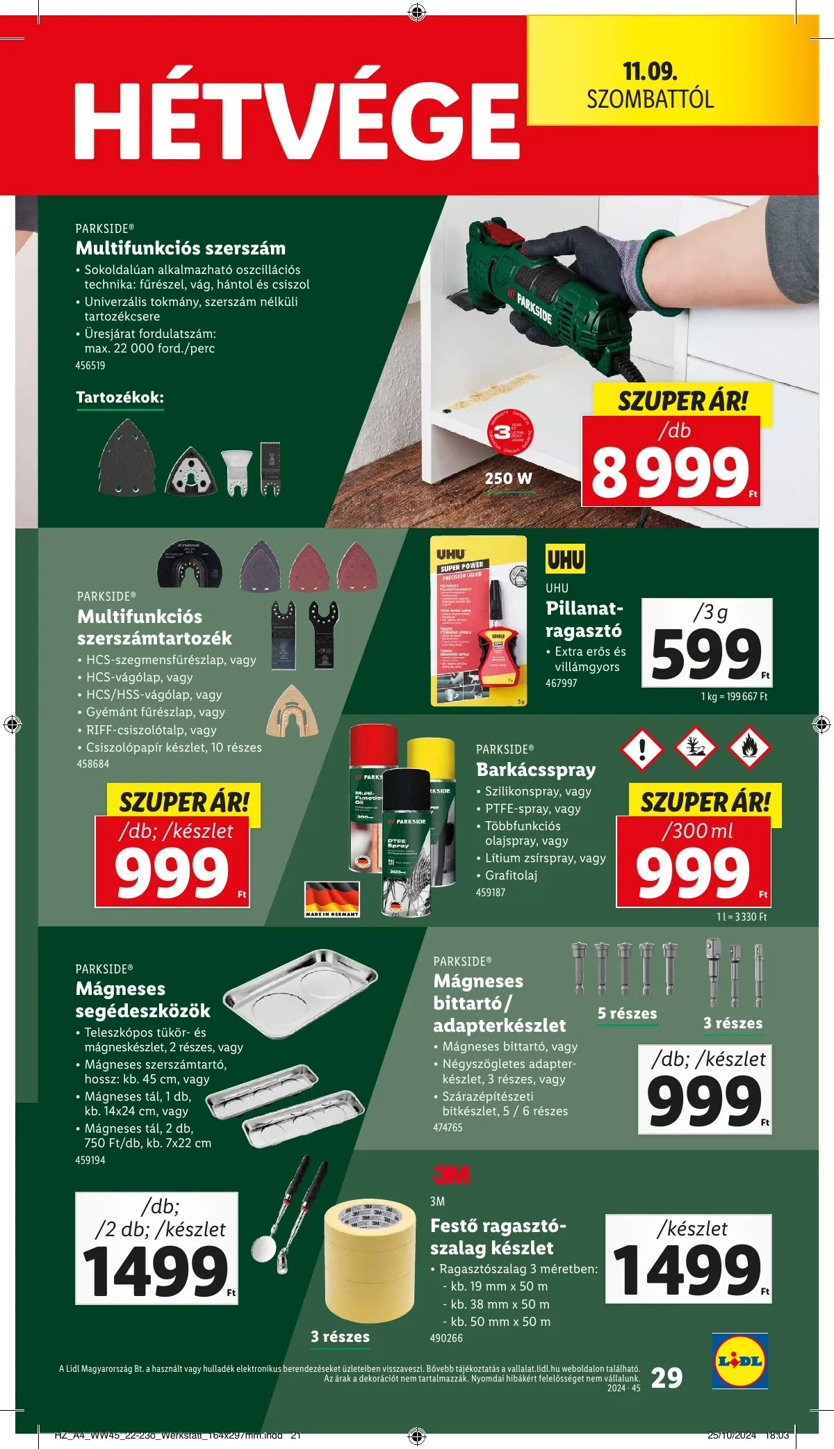 Lidl akciós újság 11.07–11.13 – 29. oldal