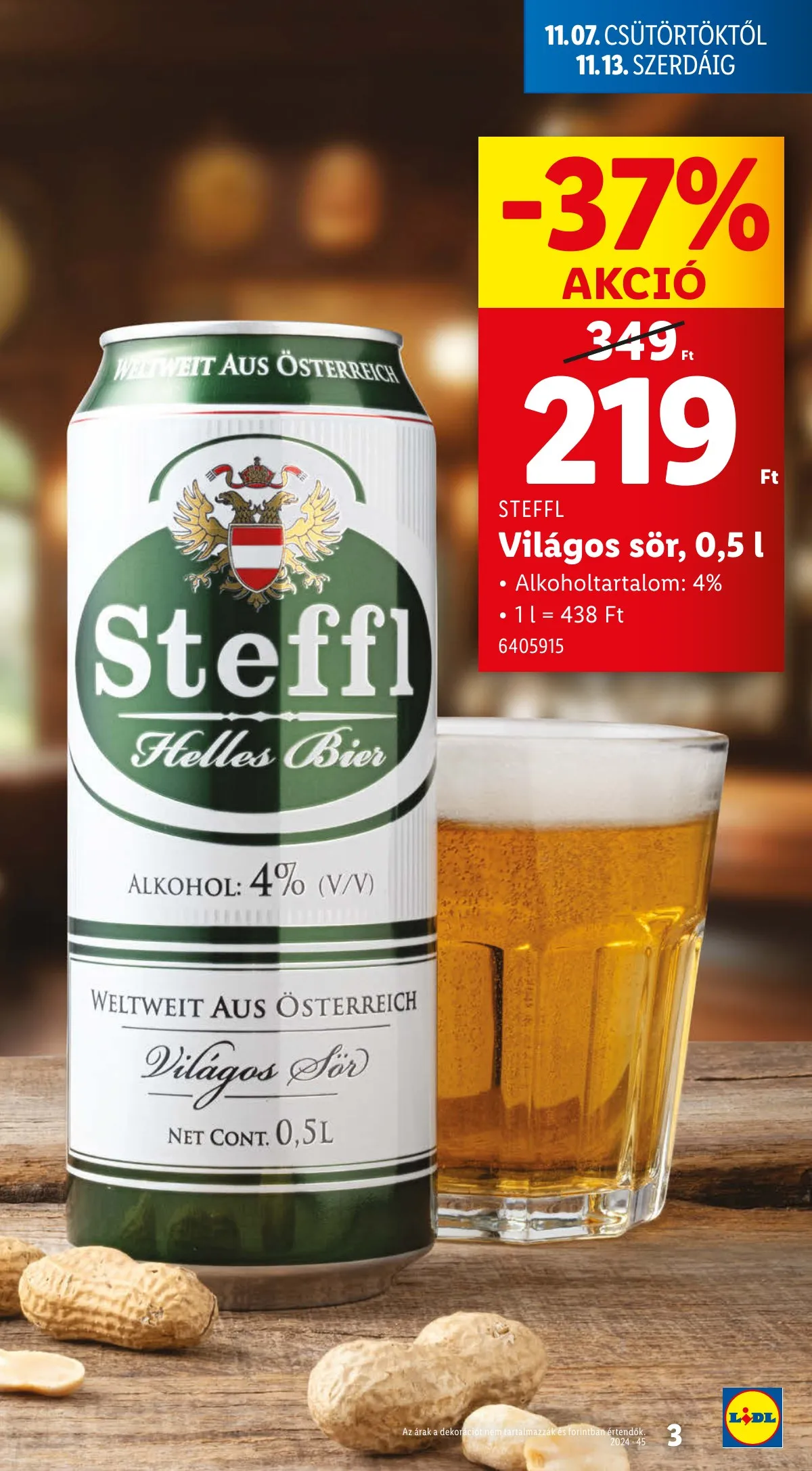 Lidl akciós újság 11.07–11.13 – 3. oldal