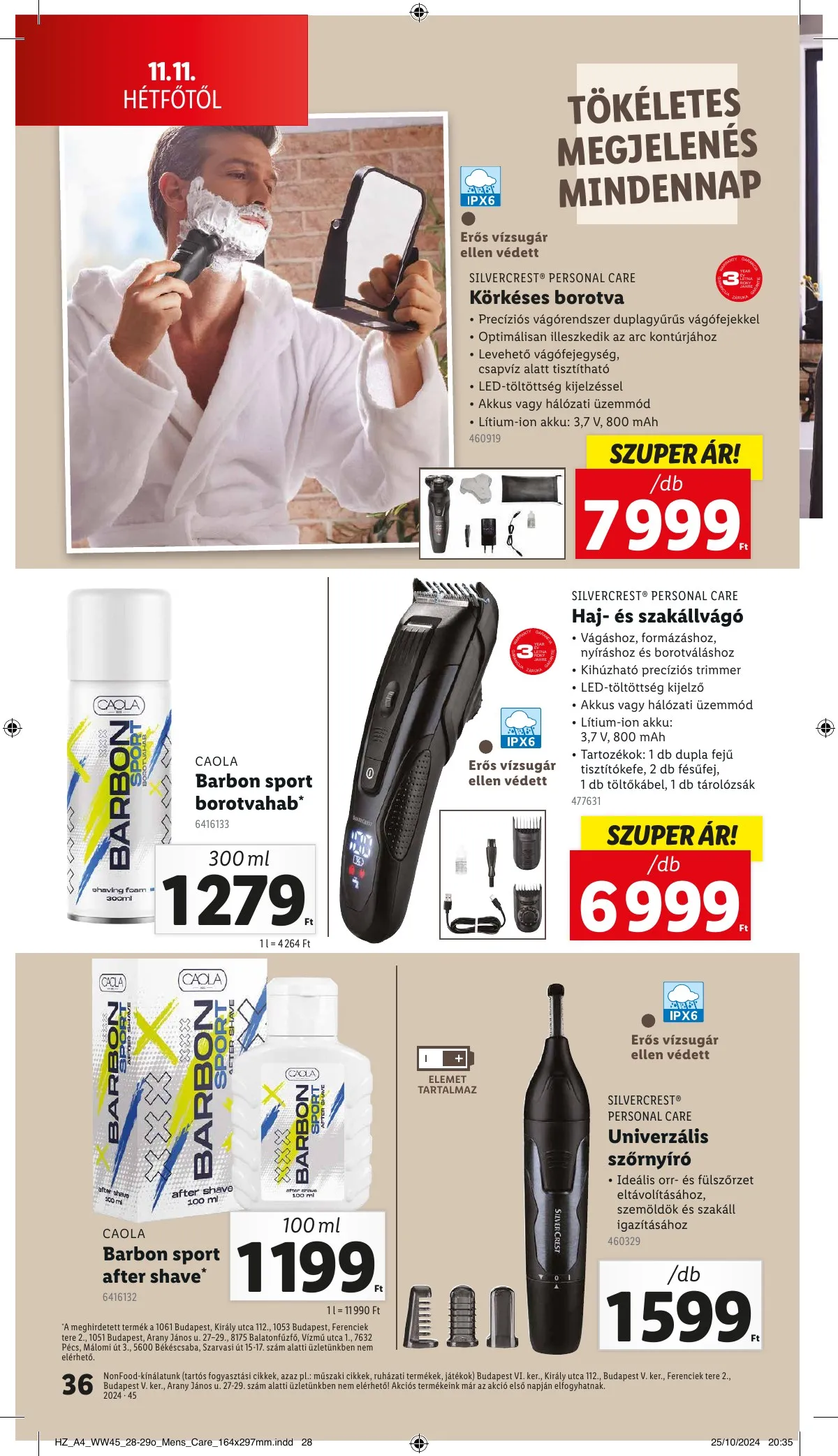 Lidl akciós újság 11.07–11.13 – 36. oldal