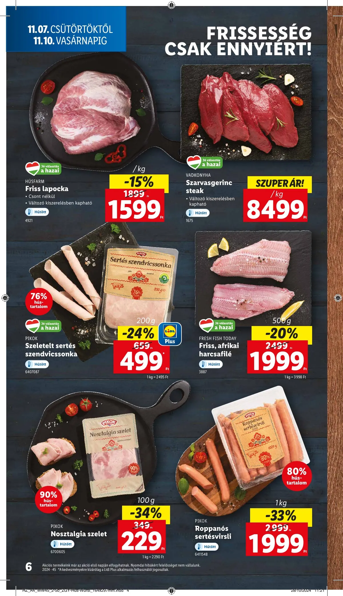 Lidl akciós újság 11.07–11.13 – 6. oldal