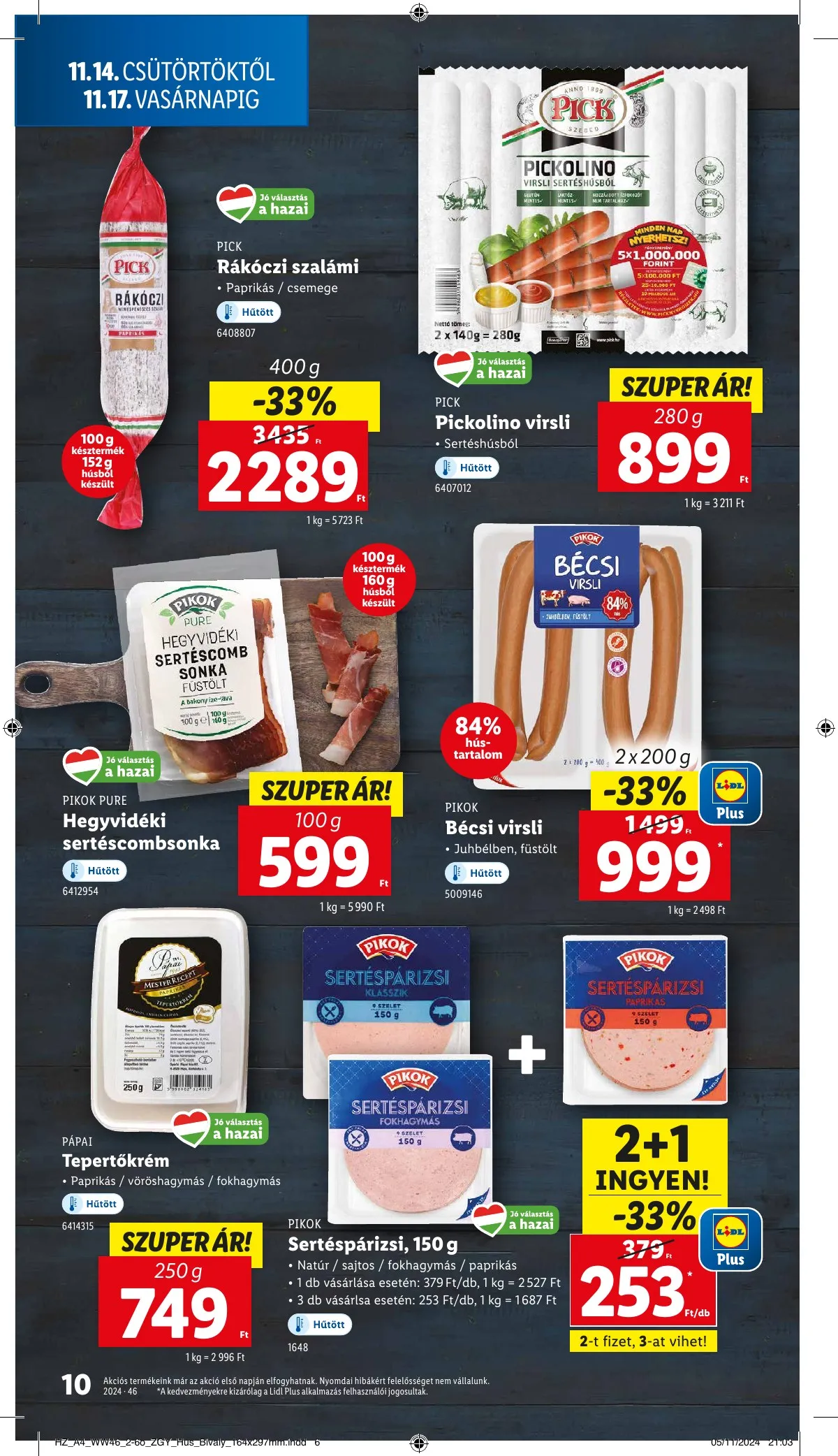 Lidl akciós újság 11.14–11.20 – 10. oldal